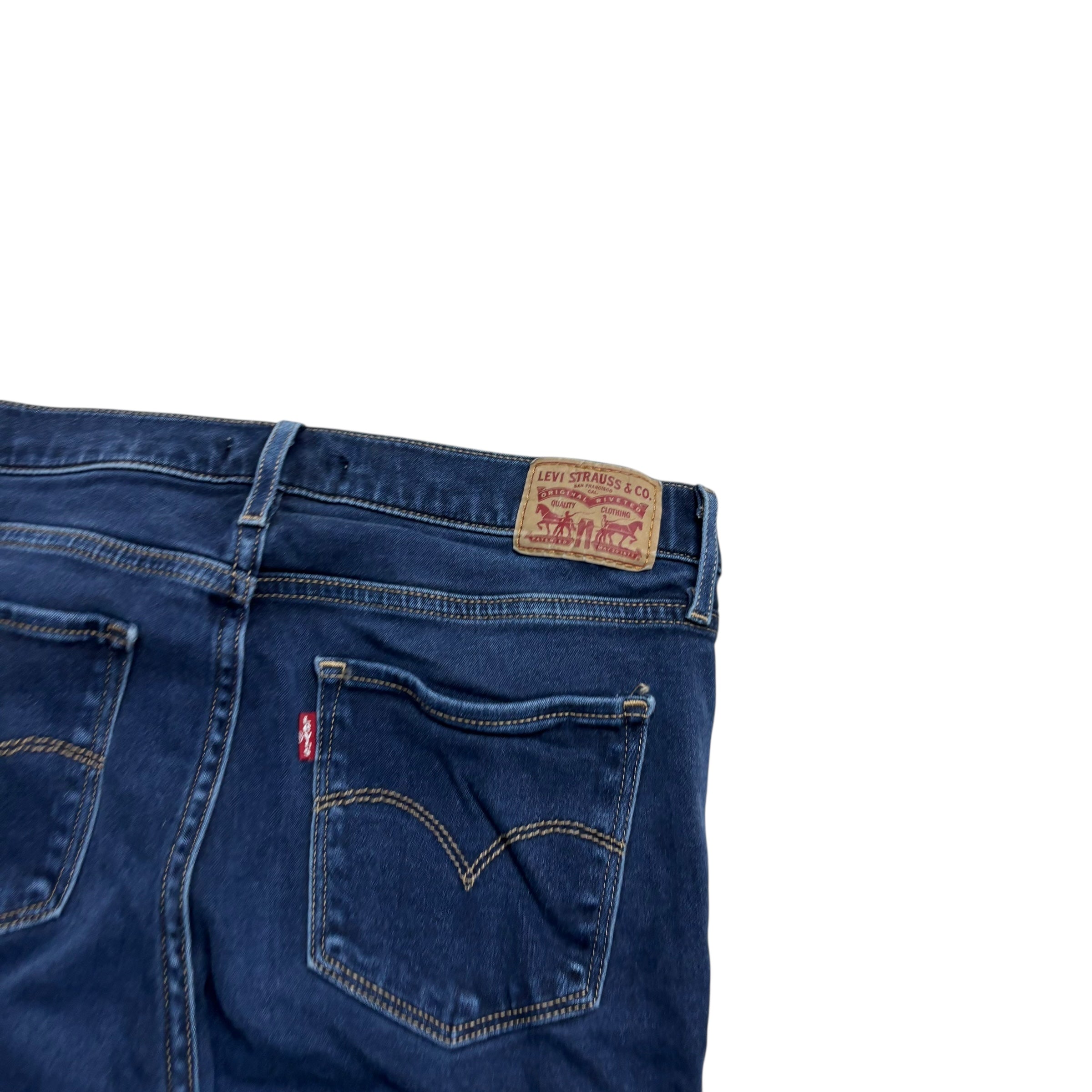 Levis 720 Jeans W31 L30 Womens Dark Blue High Rise Skinny Fit Stretch Denim