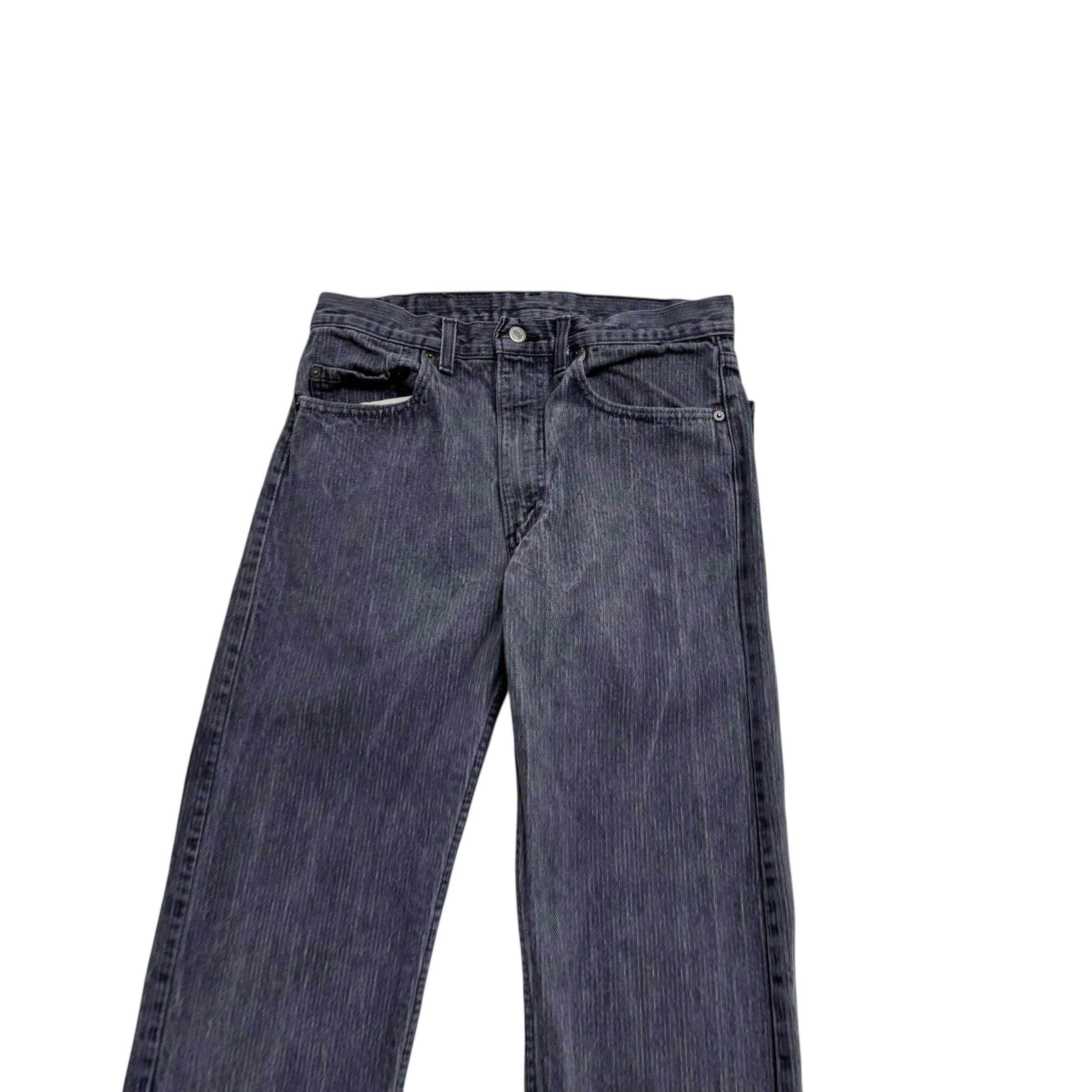 Levis 505 Jeans W31 L34 Mens Grey Slim Straight Fit Made In USA Vintage 80s