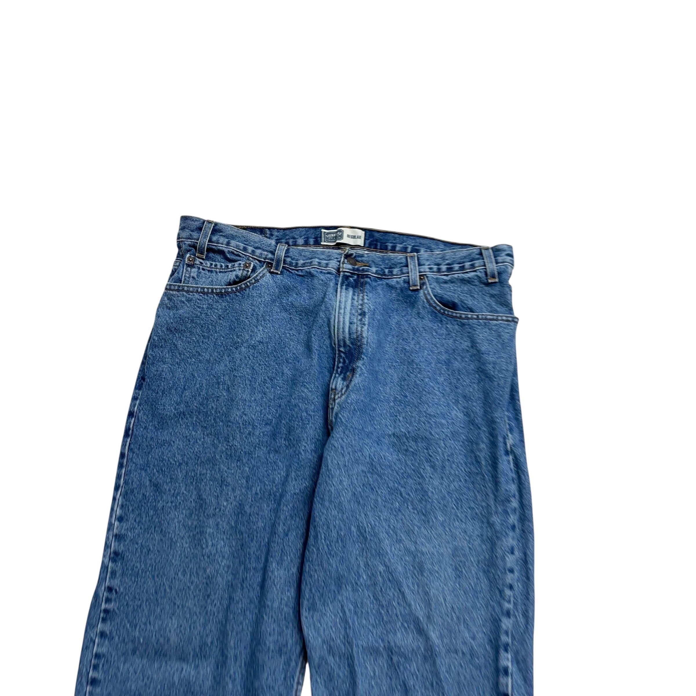 Levis Signature Jeans W40 L30 Mens Light Blue Regular Straight Fit Denim (F)