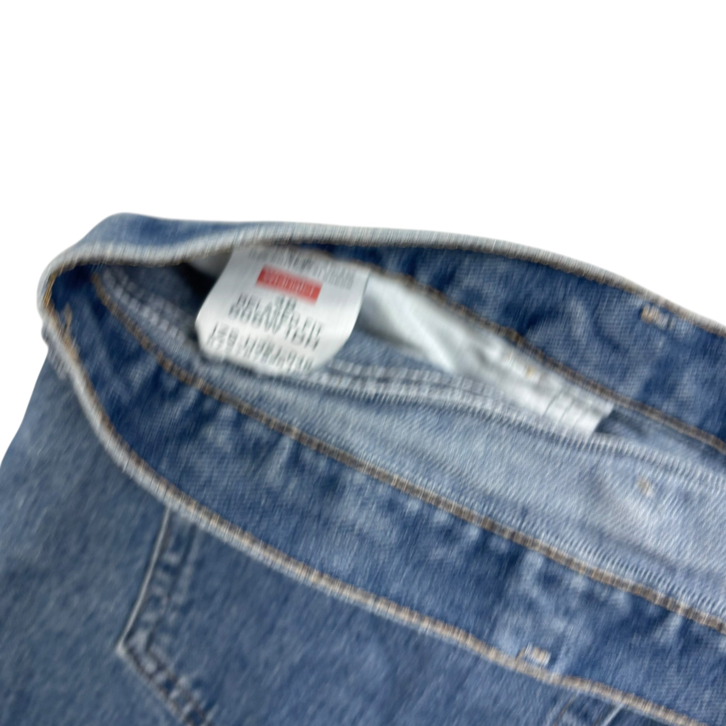 Wrangler Baggy Jorts W48 Mens Denim Shorts Mid Blue Relaxed Fit (F)