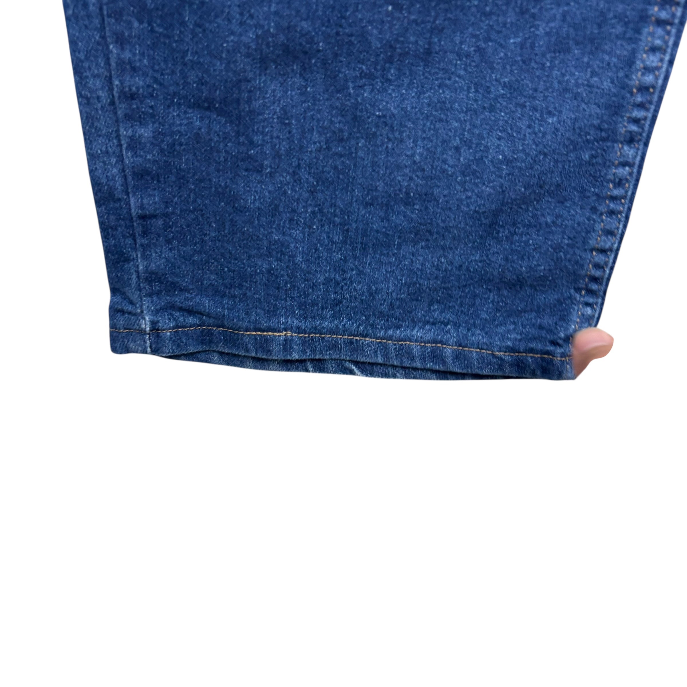 Wrangler Jeans W50 L29 Mens Dark Blue Relaxed Straight Fit Denim