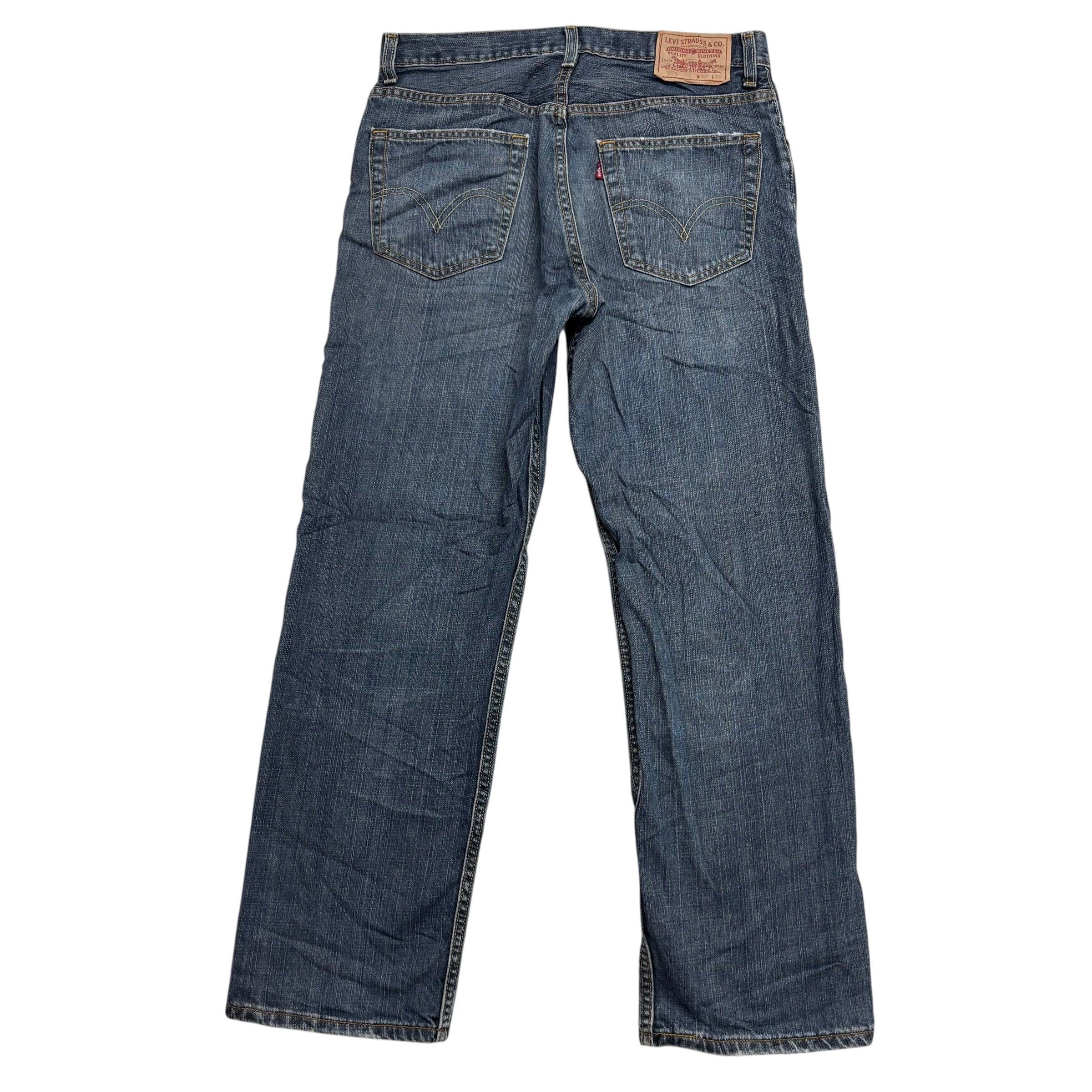 Levis 559 Jeans W32 L30 Mens Dark Blue Baggy Relaxed Straight Fit Vintage (E)