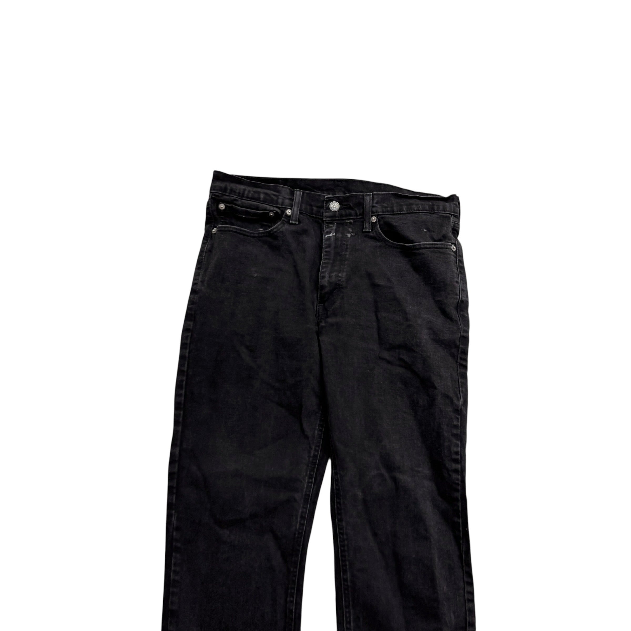 Levis 541 Jeans W34 L28 Mens Black Athletic Tapered Fit Stretch Denim (F)