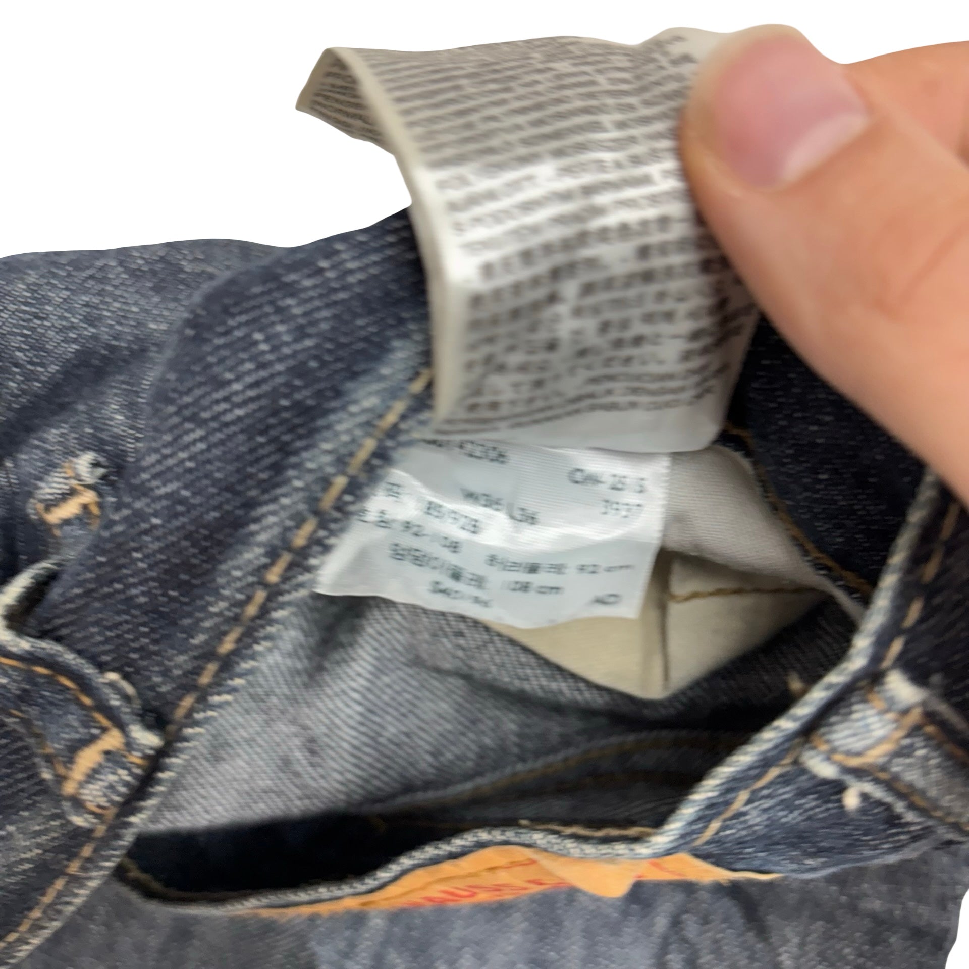 Levis 514 Jeans W36 L36 Mens Dark Blue Regular Straight Fit Denim (F)