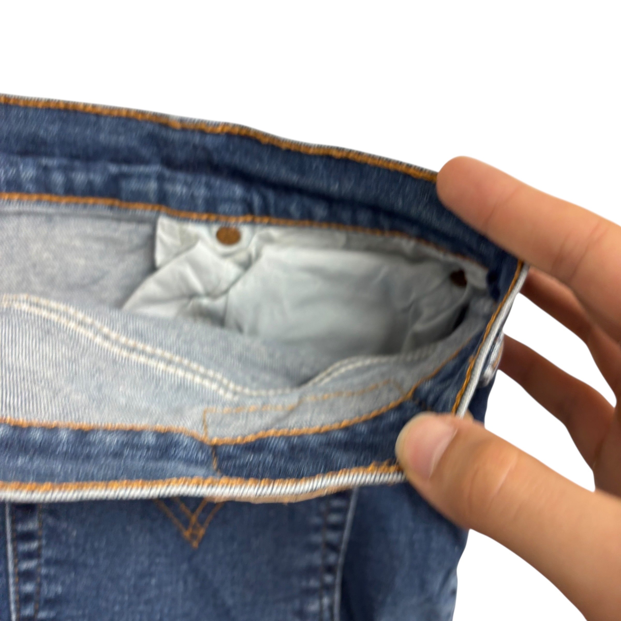 Levis 550 Jeans W36 L30 Womens Mid Blue Relaxed Taper Stretch Vintage (E)