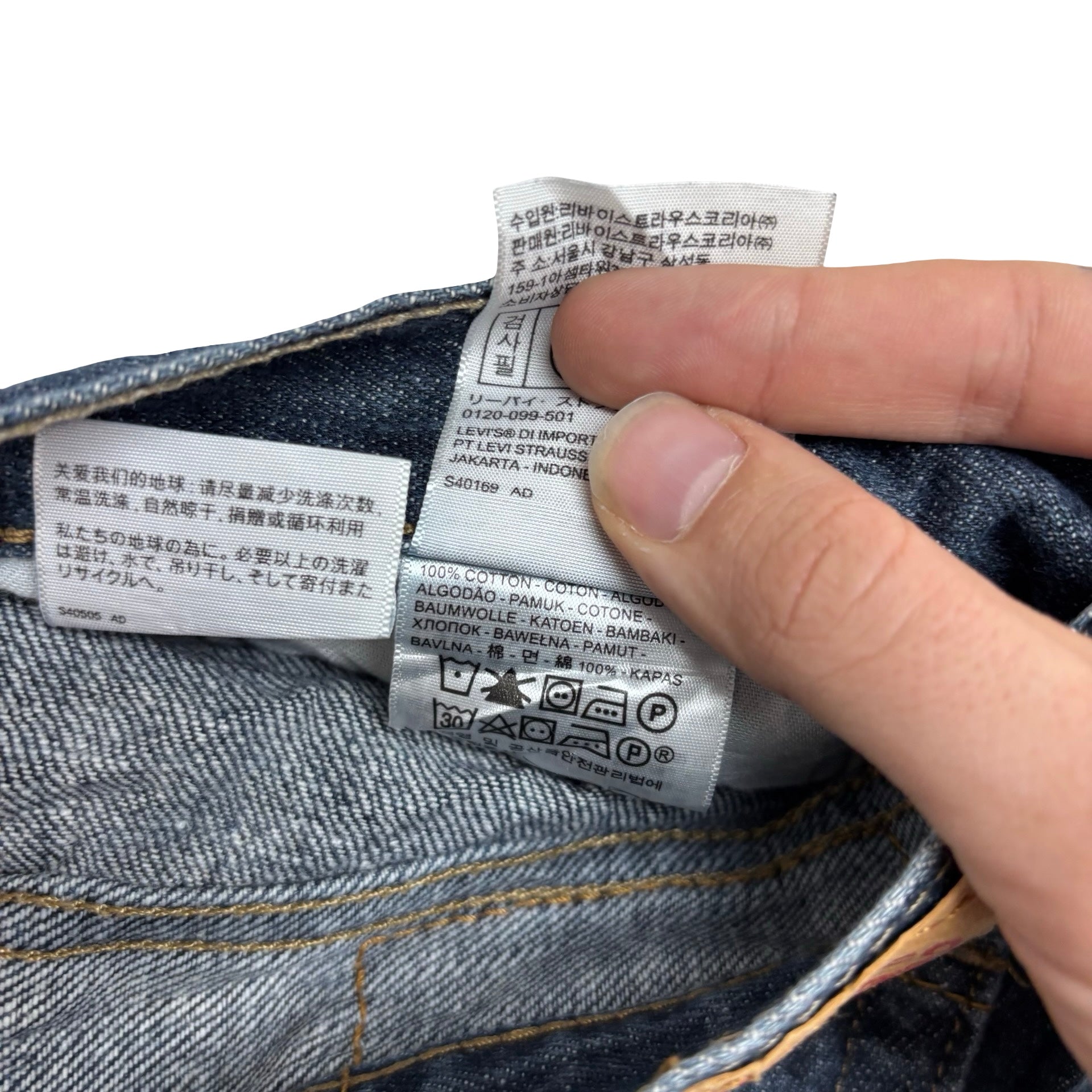 Levis 514 Jeans W36 L30 Mens Dark Blue Regular Straight Fit Denim