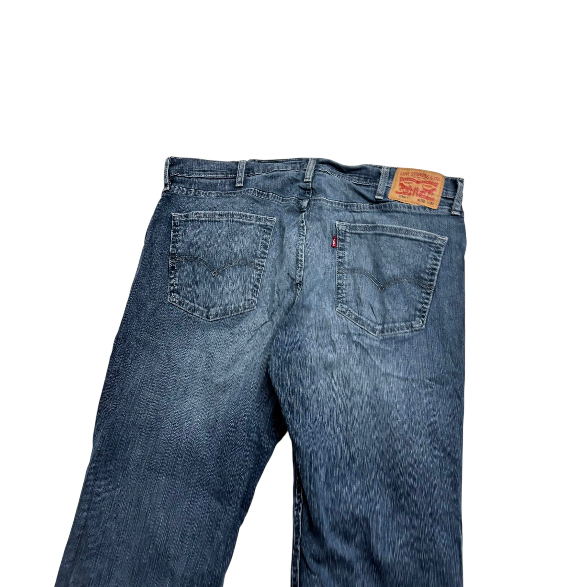 Levis 559 Jeans W38 L30 Mens Dark Blue Relaxed Straight Fit Stretch Denim (E)