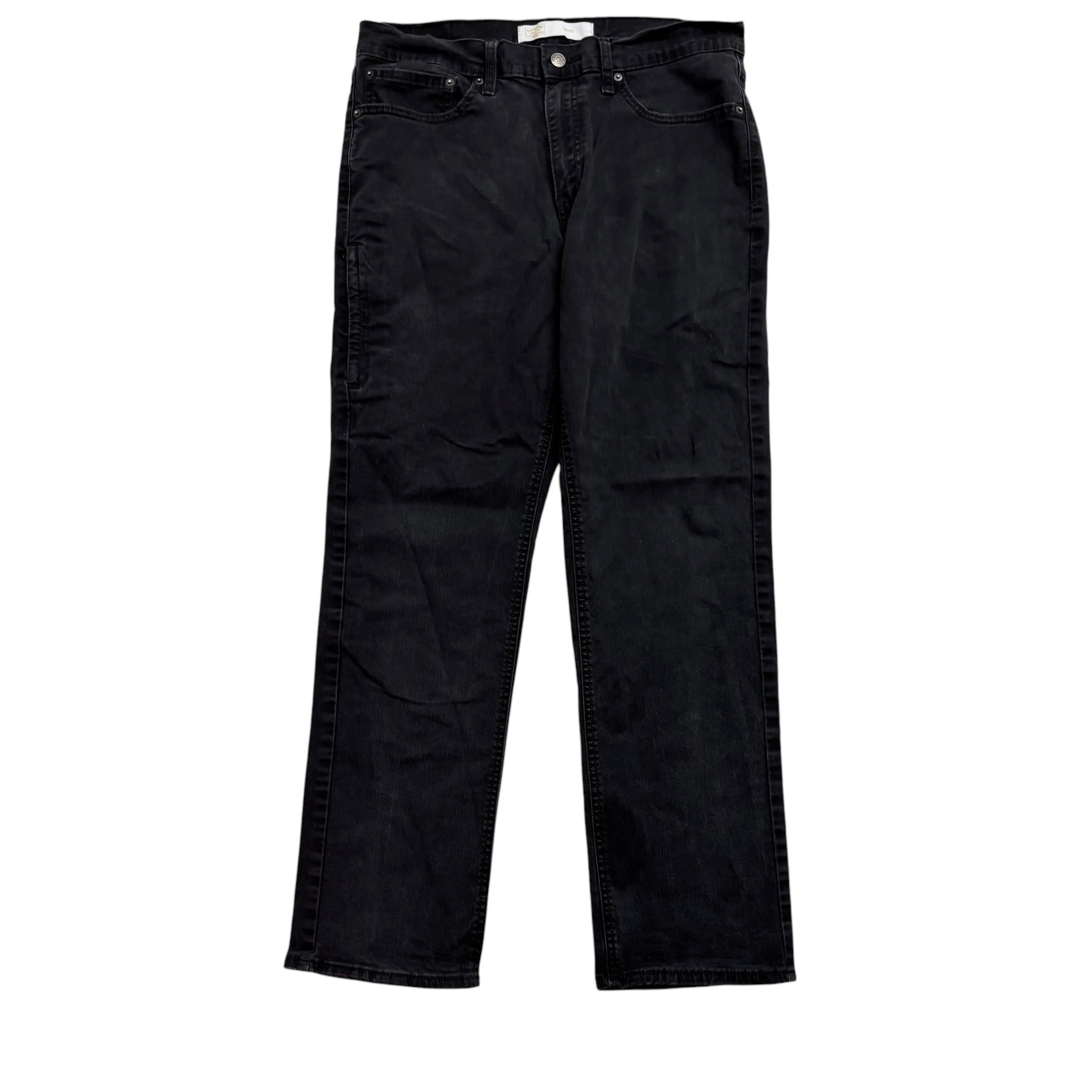 Levis Signature Jeans W34 L30 Mens Black Athletic Fit Stretch Denim