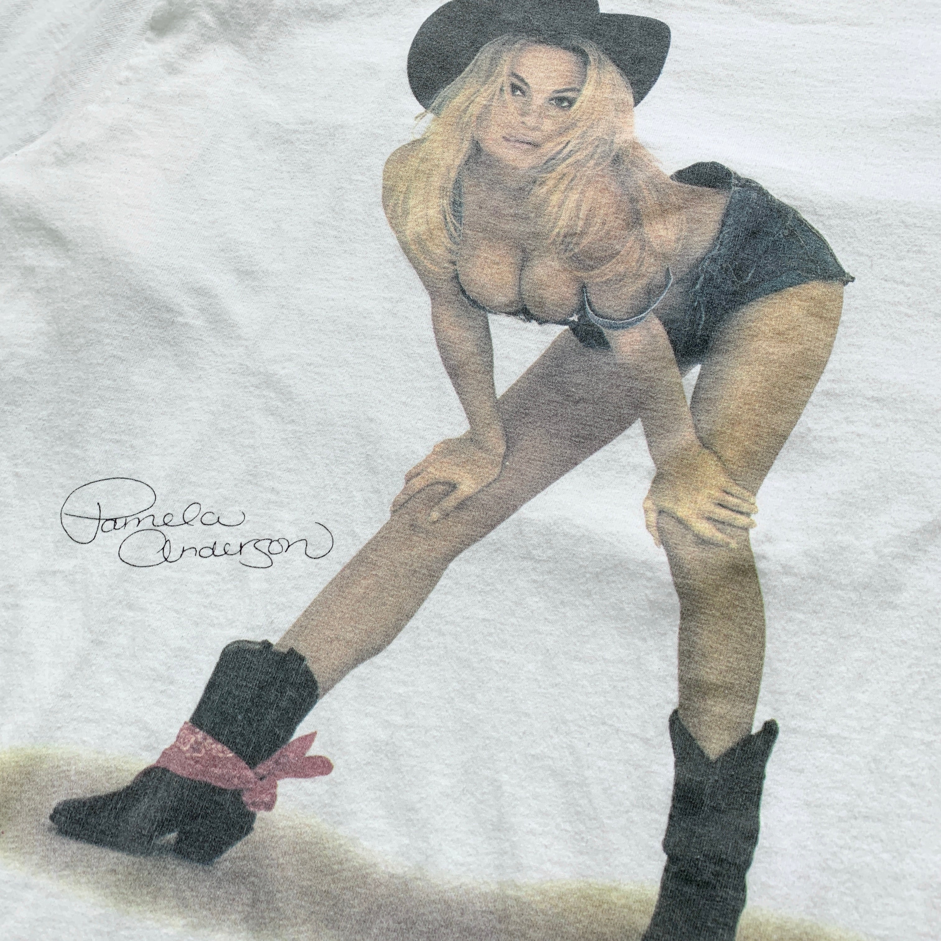 Vintage Pamela Anderson T Shirt Mens XL White Playboy Special Editions Archives