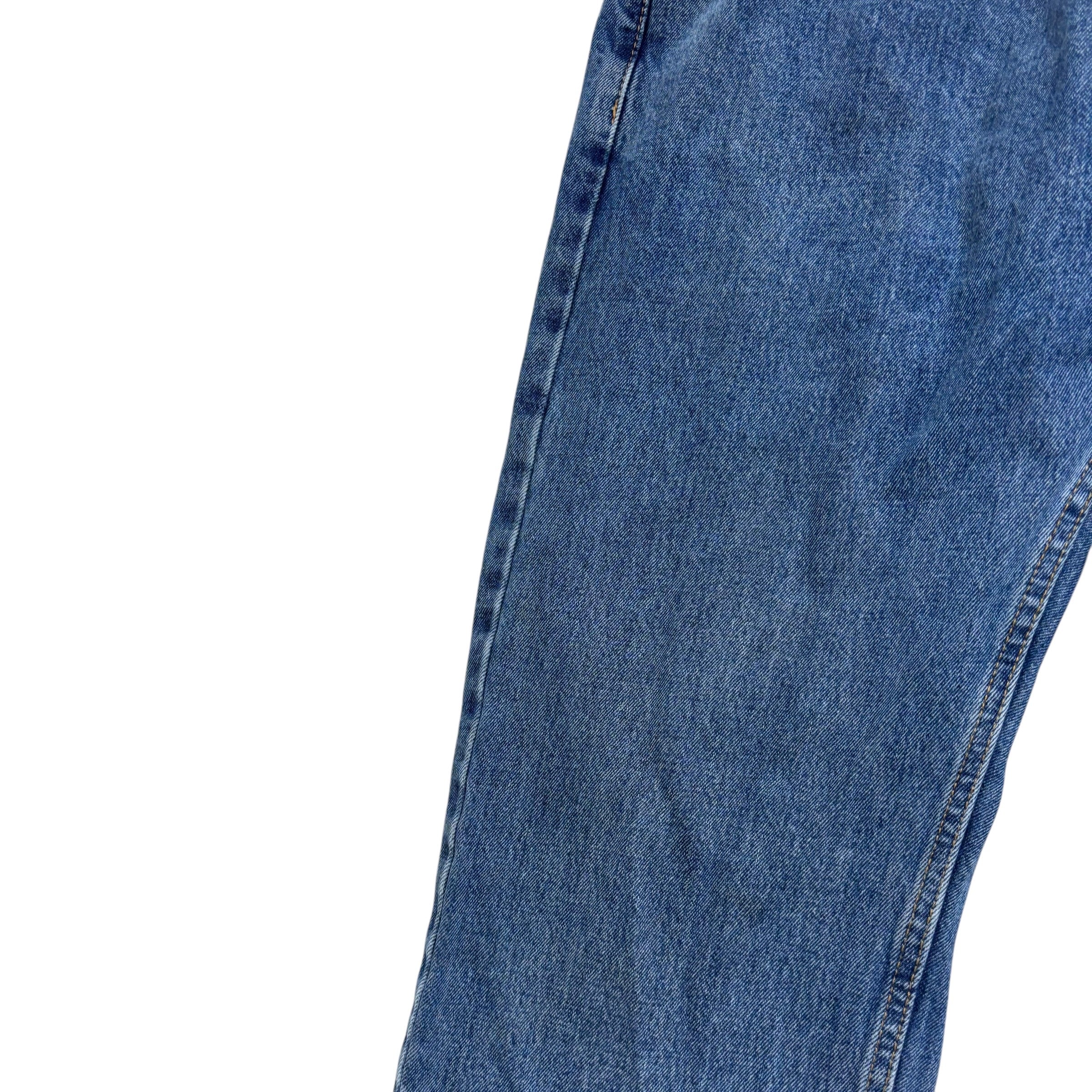 Levis 505 Jeans W36 L30 Mens Mid Blue Regular Straight Fit Denim