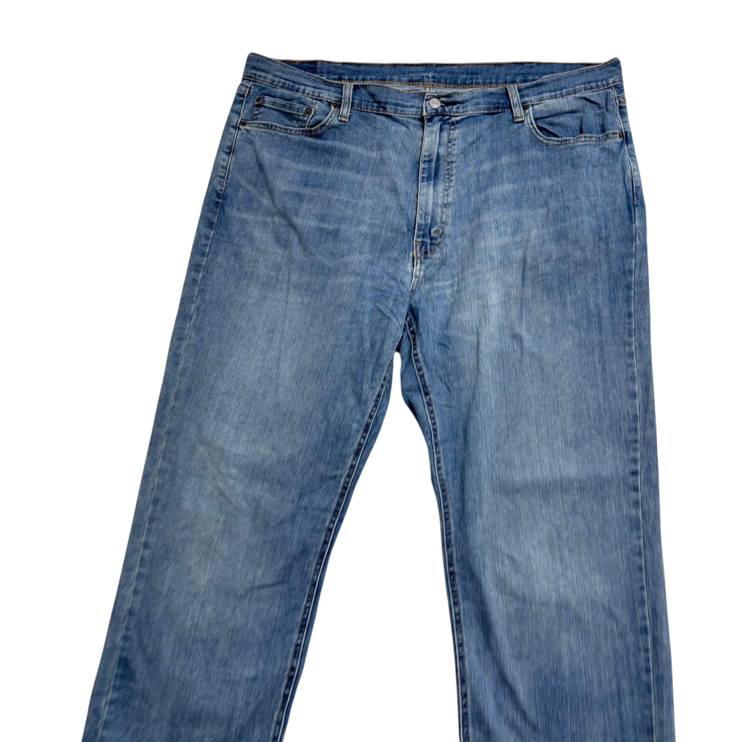 Levis 541 Jeans W42 L34 Mens Light Blue Athletic Tapered Fit Stretch Denim (E)