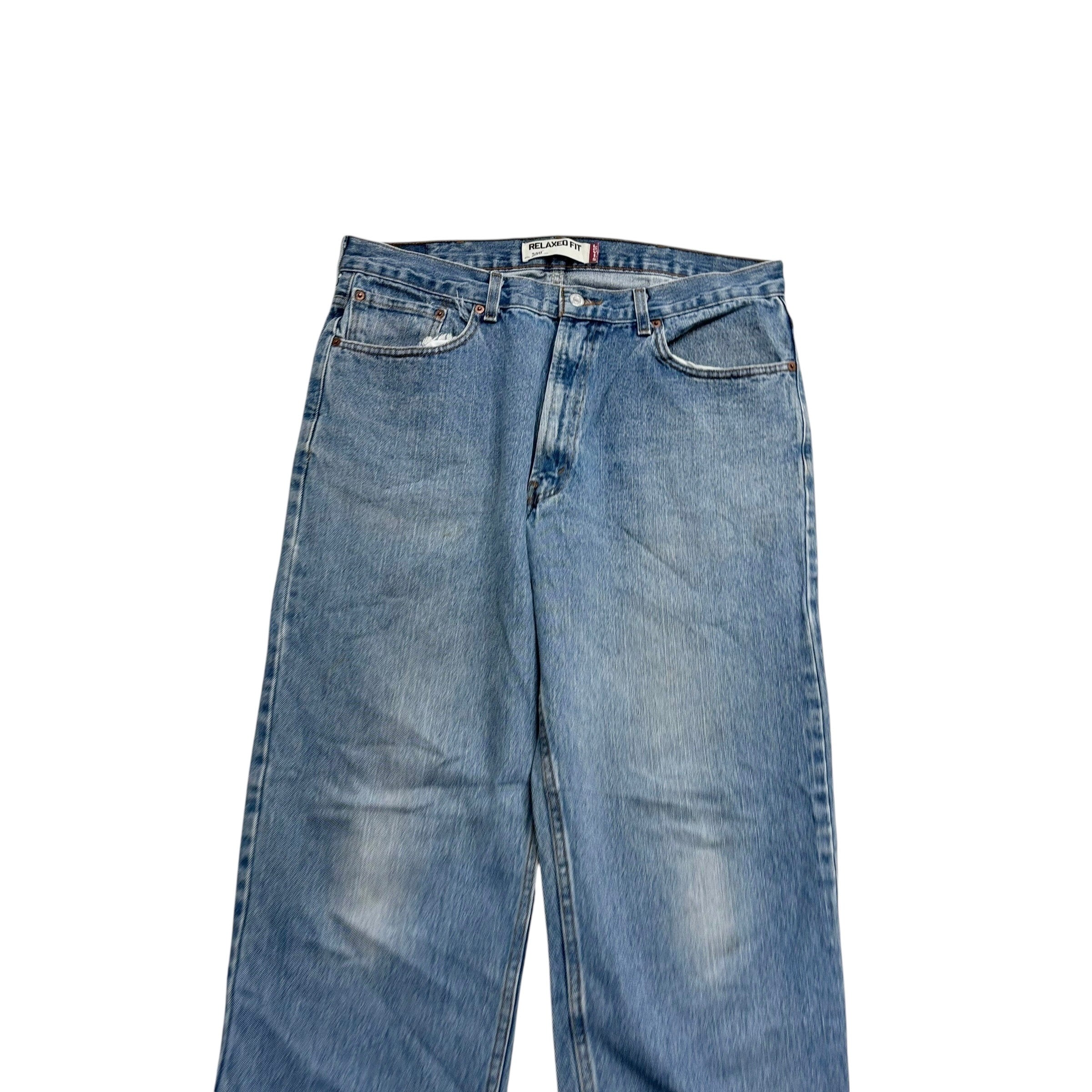 Levis 550 Jeans W36 L32 Mens Light Blue Baggy Relaxed Straight Fit Vintage Denim