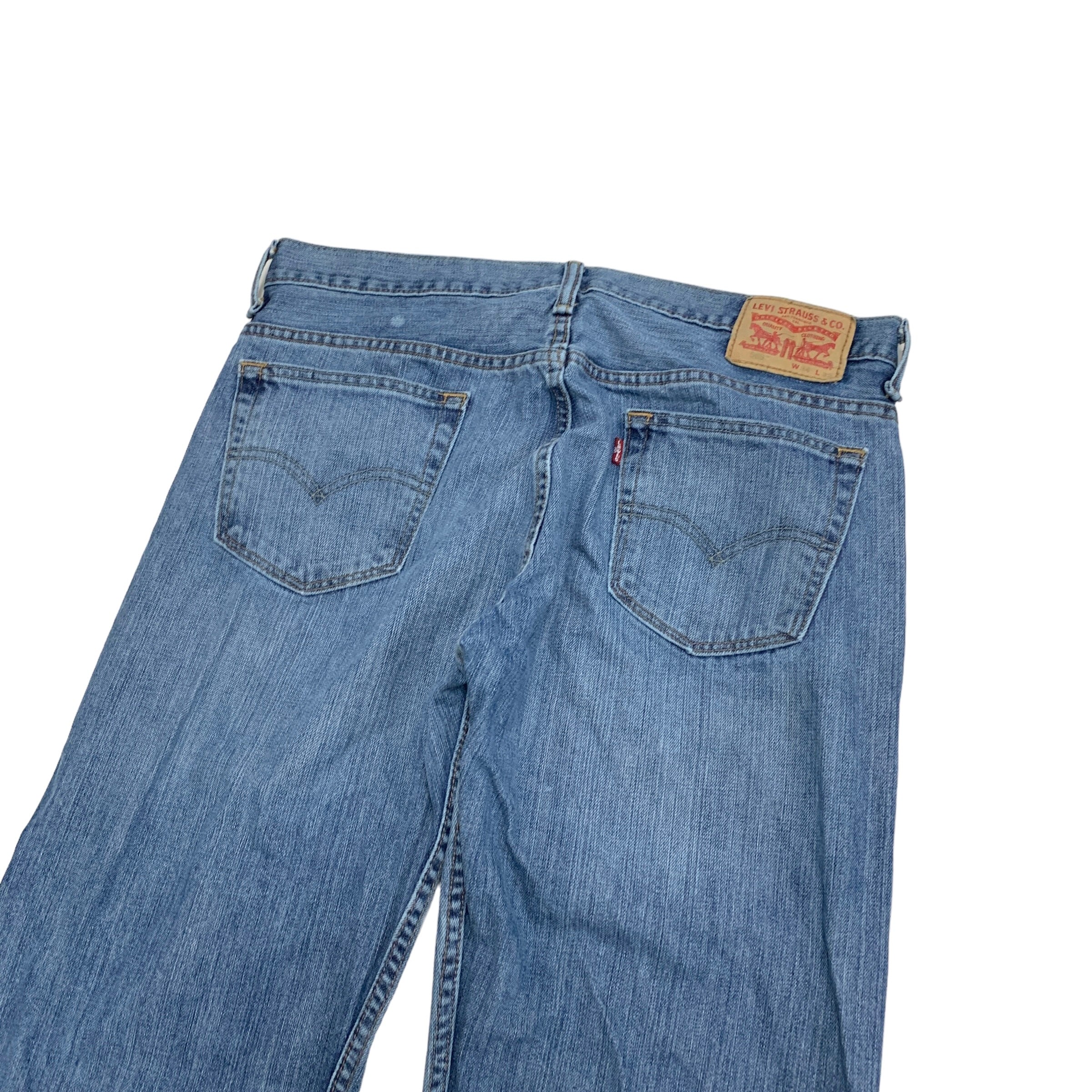 Levis 569 Jeans W34 L30 Mens Mid Blue Baggy Relaxed Fit Denim