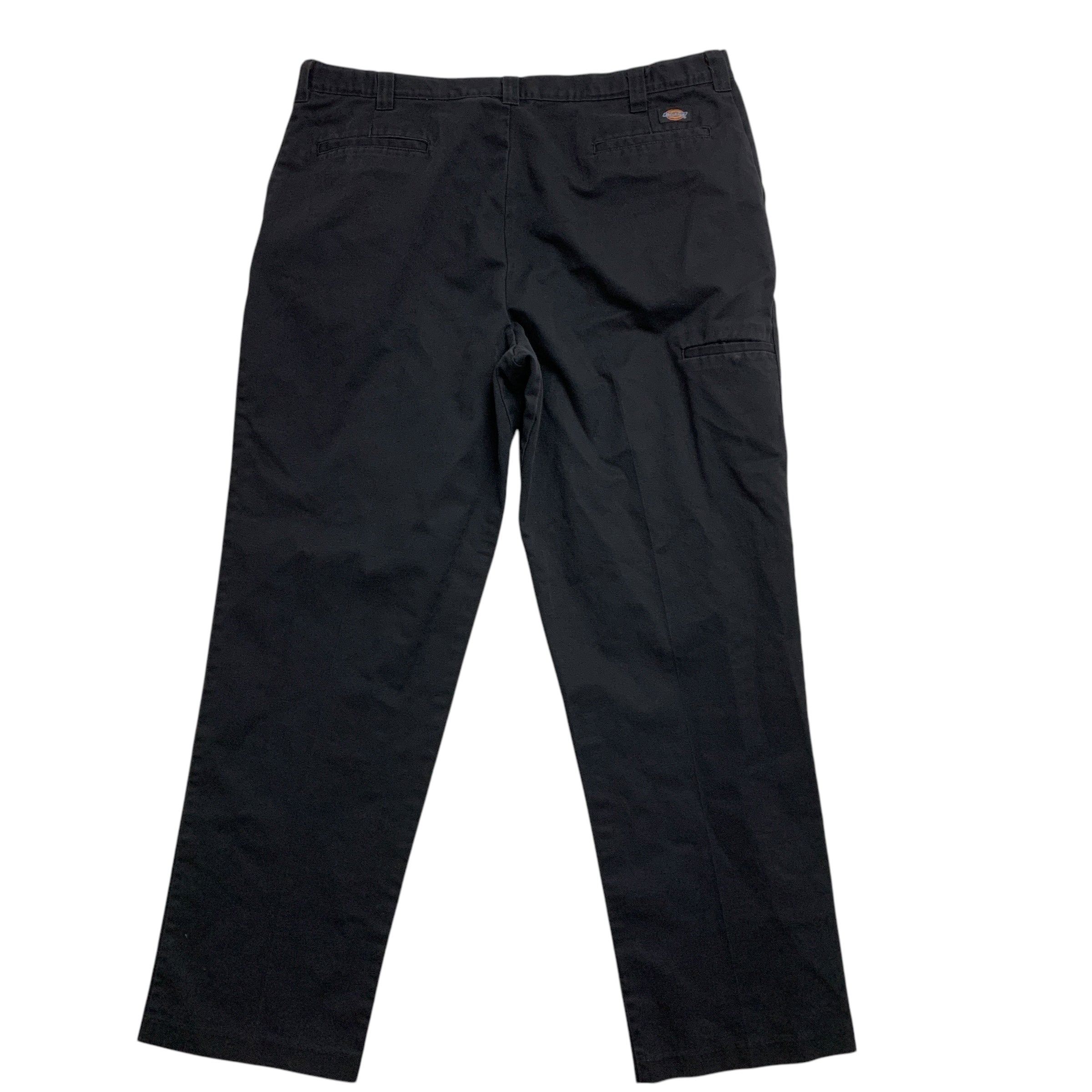 Dickies Trousers W42 L34 Mens Black Pants Baggy Relaxed Fit Workwear