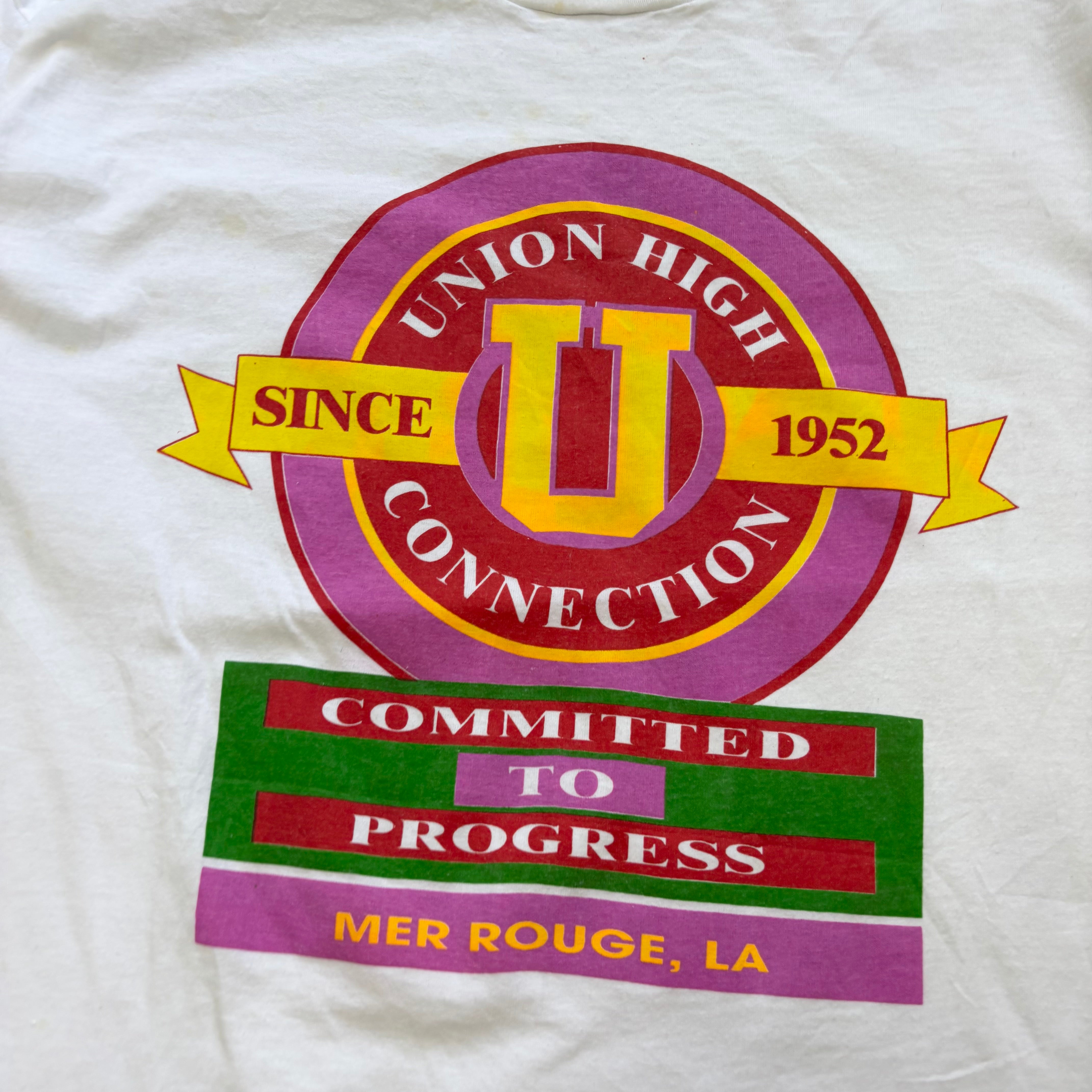 Vintage T Shirt Mens XL White Single Stitch Graphic Print 90s (F)