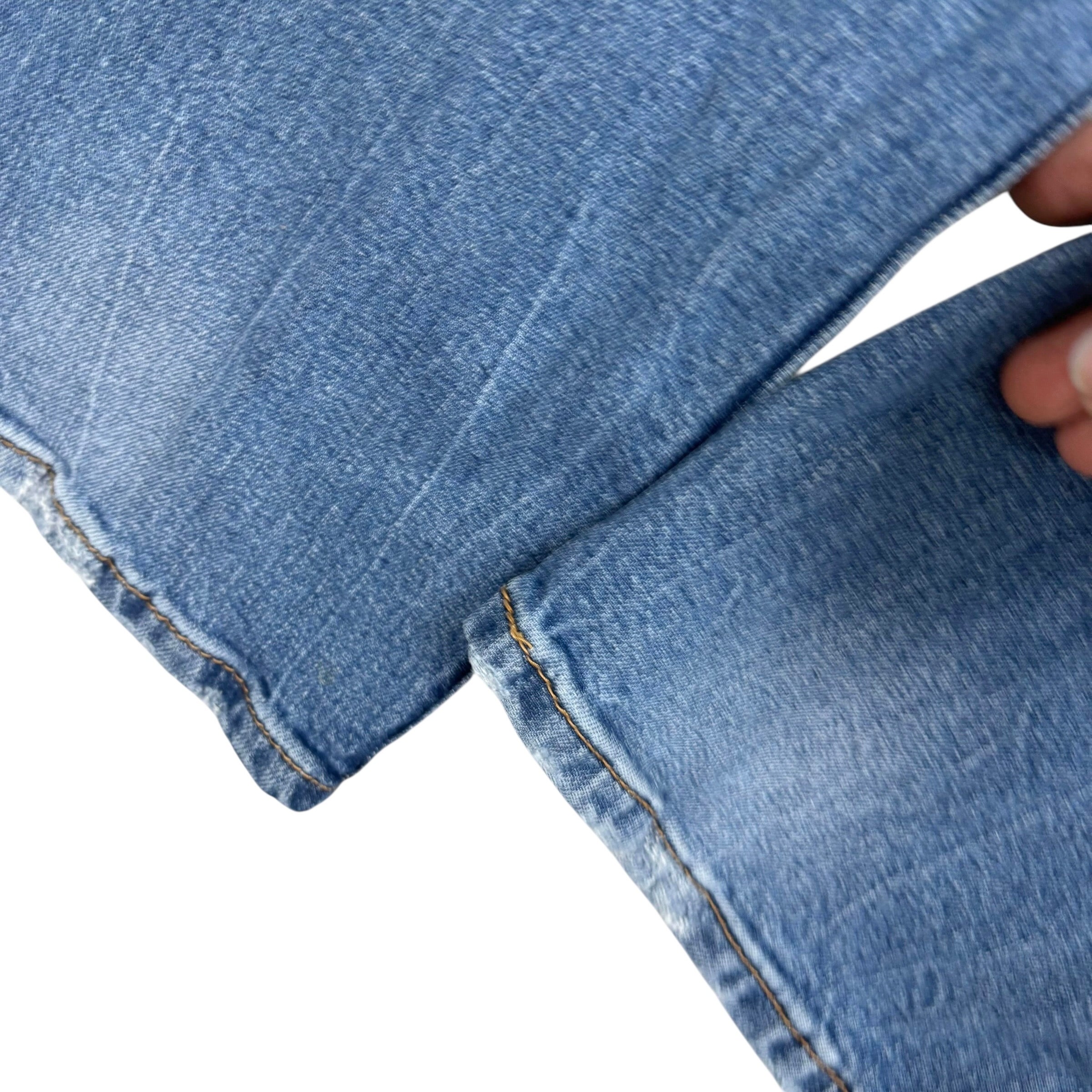 Levis 541 Jeans W36 L30 Mens Mid Blue Athletic Tapered Fit Stretch Denim