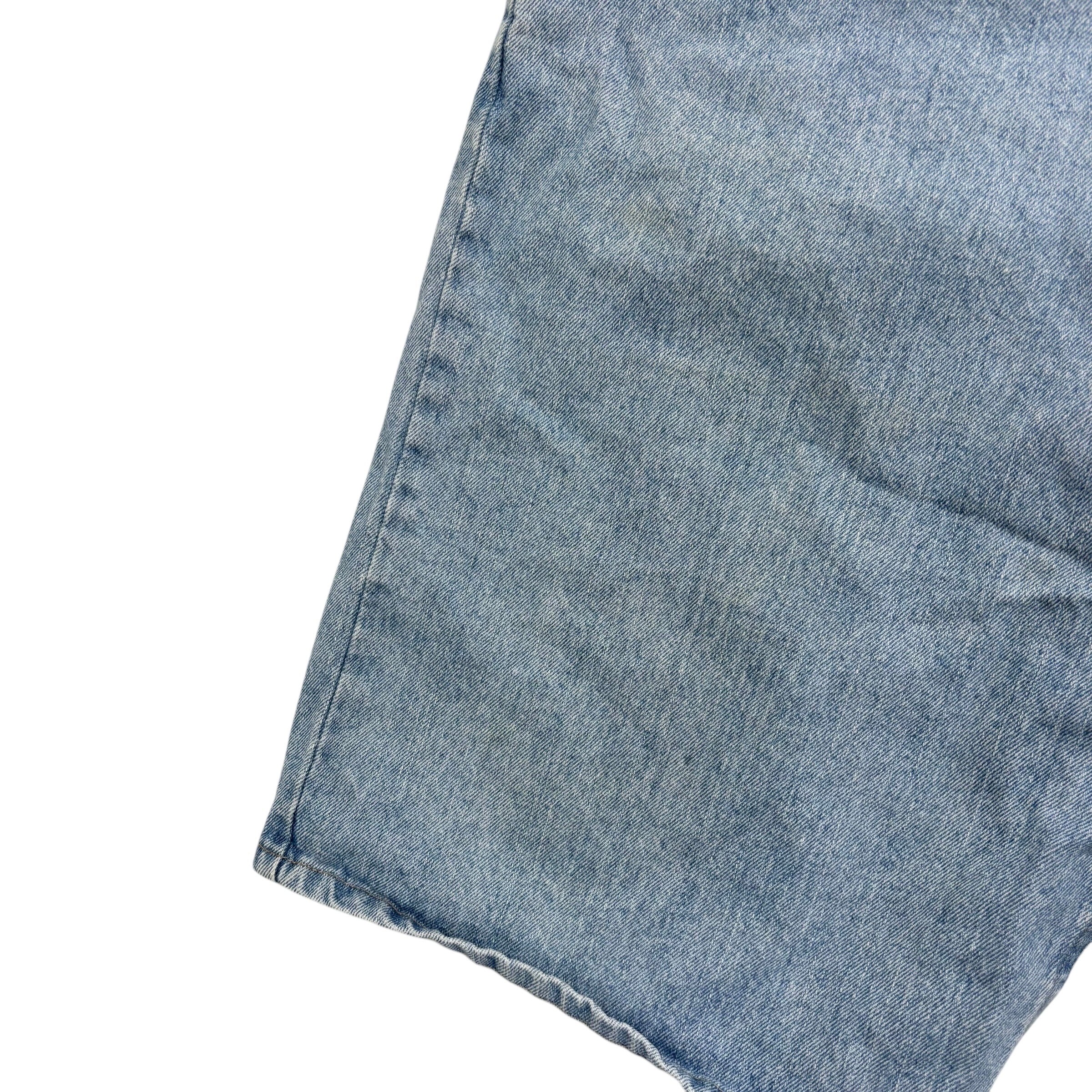 Wrangler Baggy Jorts W44 Mens Denim Shorts Light Blue Relaxed Fit (F)