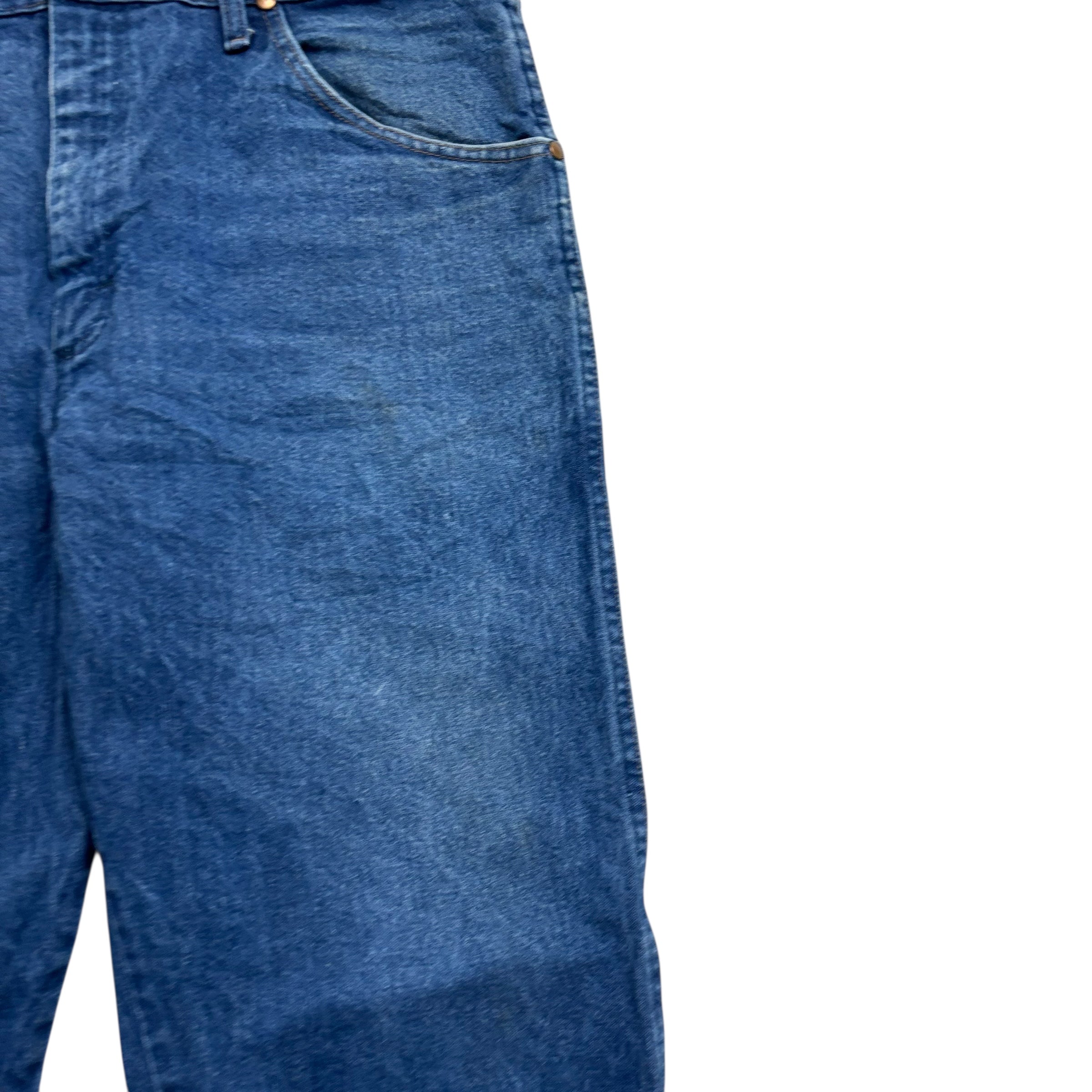 Wrangler Jeans Cowboy Cut W38 L32 Mens Mid Blue 31MWZ Relaxed Fit Denim