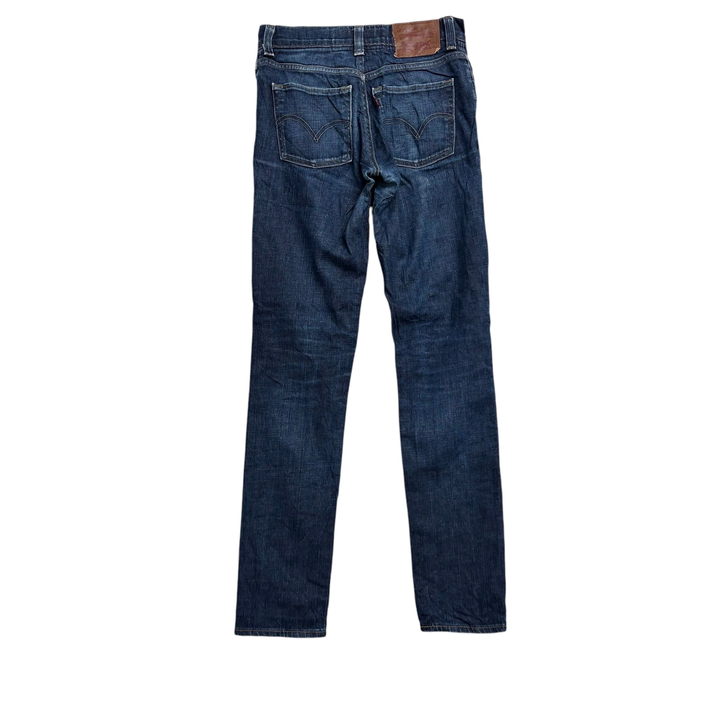 Levis 510 Jeans W29 L32 Mens Dark Blue Skinny Fit Vintage Denim (E)