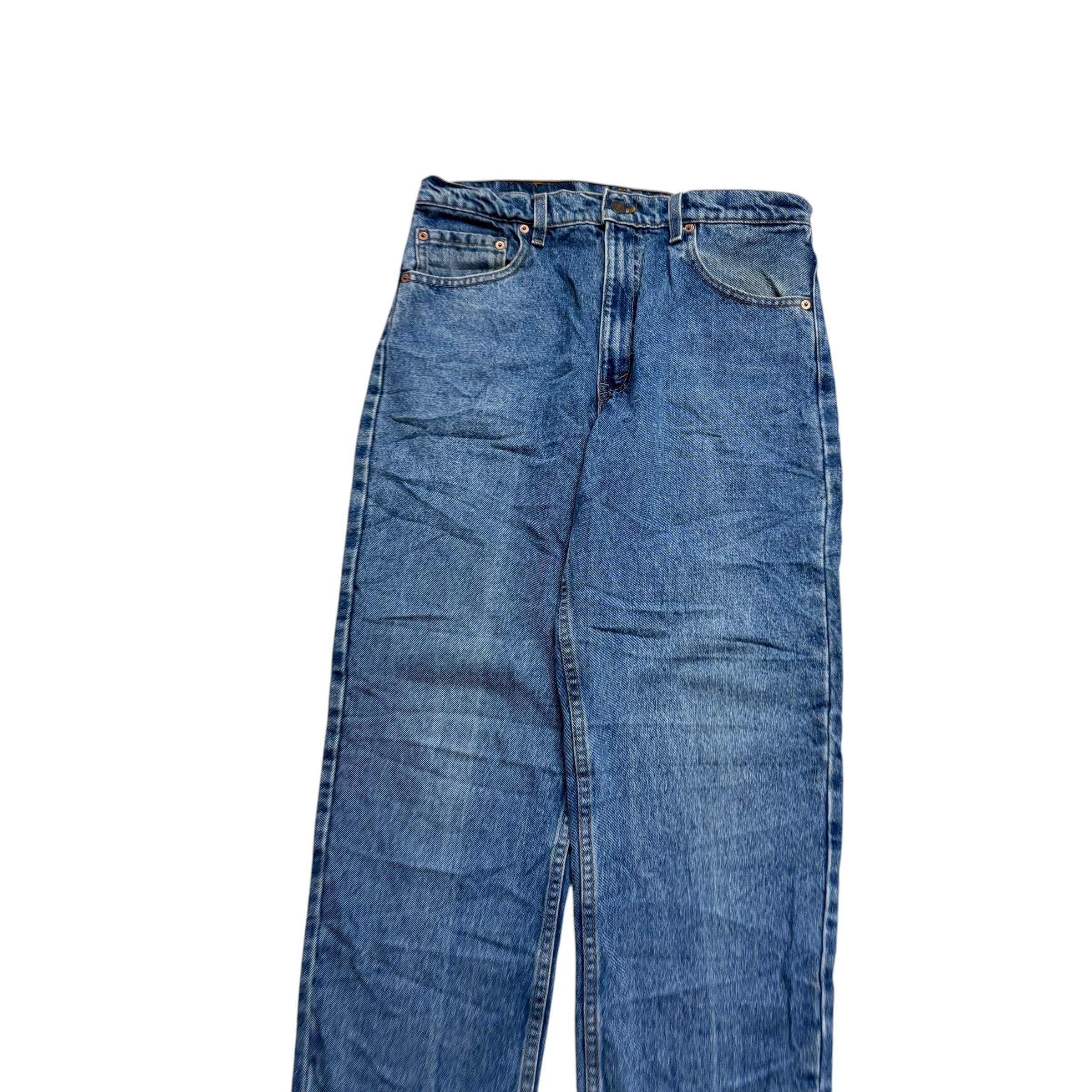 Levis 550 Jeans W32 L32 Mens Mid Blue Relaxed Tapered Fit USA Made Vintage (E)