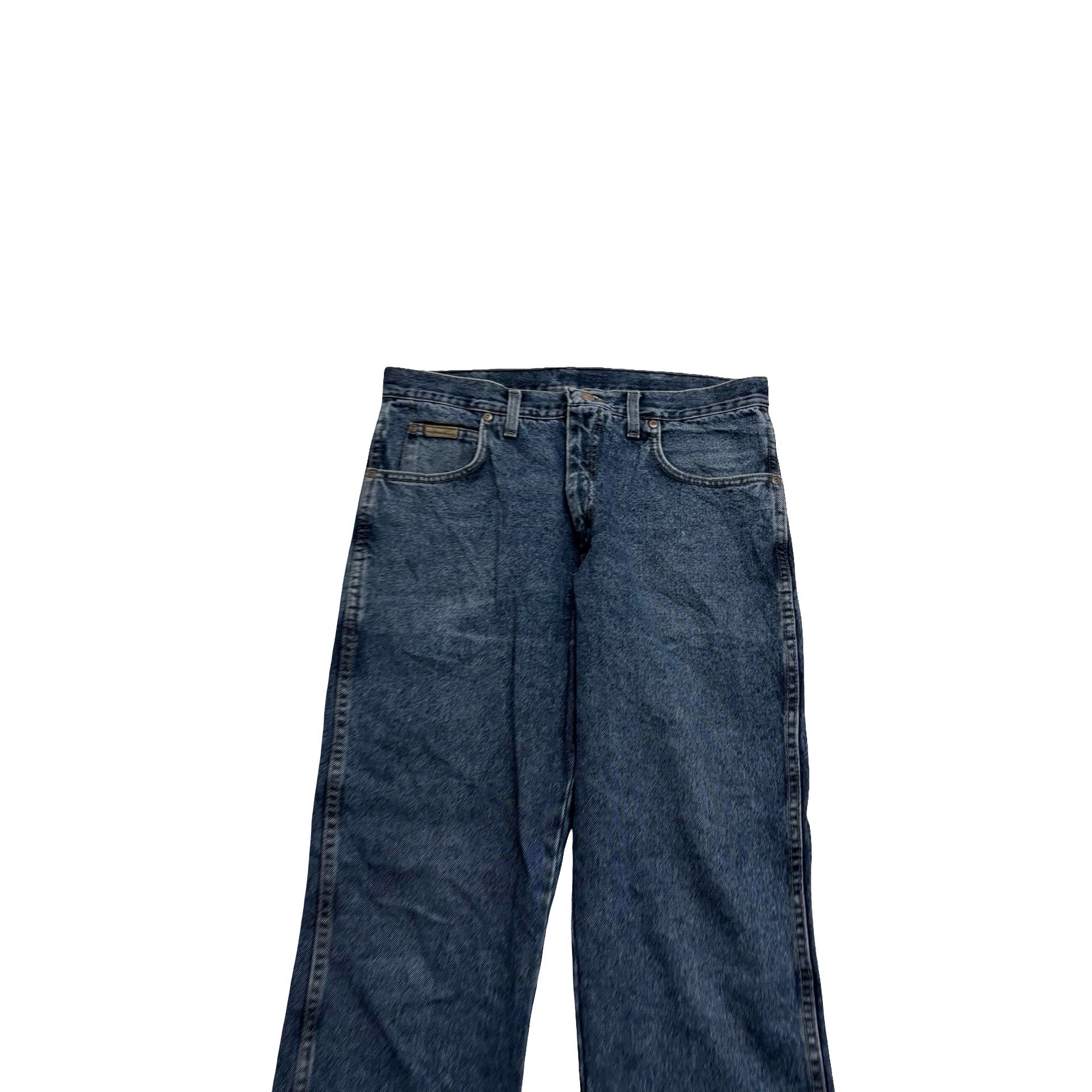 Wrangler Jeans W34 L33 Mens Dark Blue Regular Straight Fit Vintage (E)