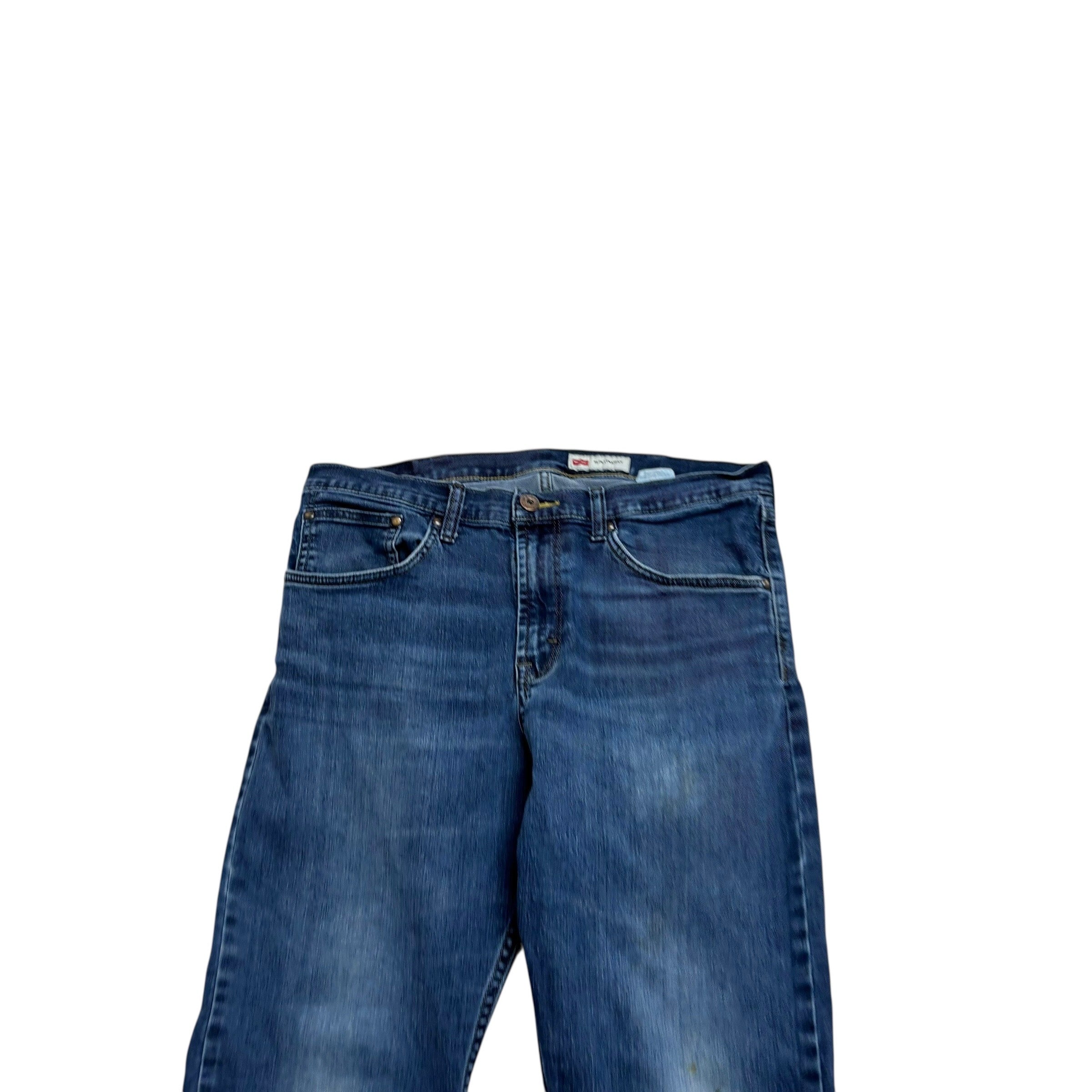 Wrangler Jeans W34 L32 Mens Dark Blue Slim Straight Fit Stretch Denim (F)