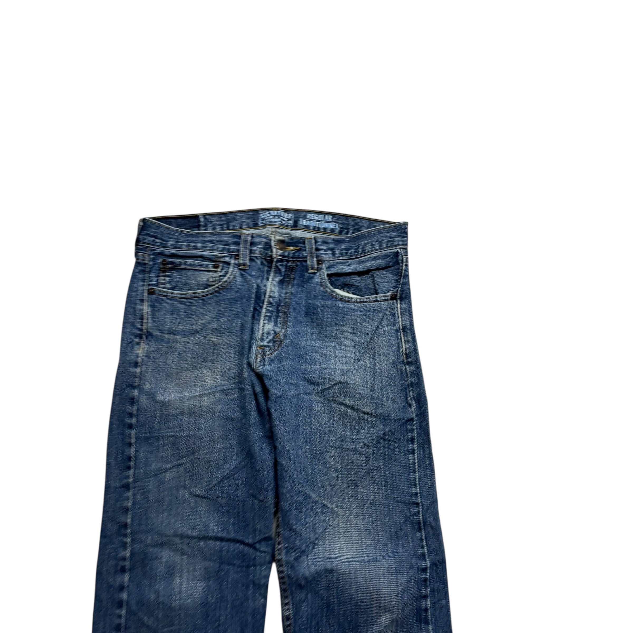 Levis Signature Jeans W32 L29 Mens Mid Blue Regular Straight Fit Vintage