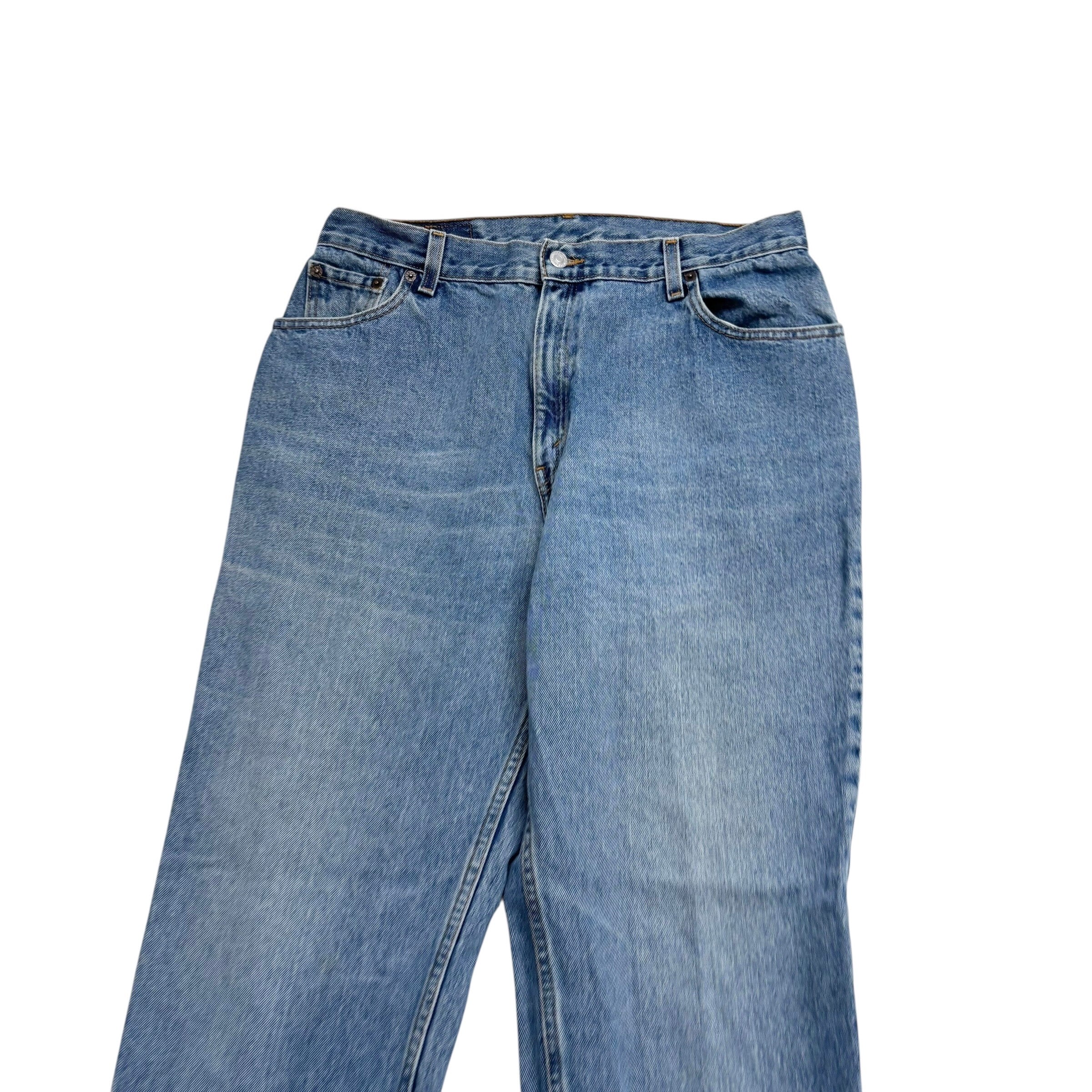 Levis 550 Jeans W32 L32 Womens Mid Blue Relaxed Tapered Fit Vintage