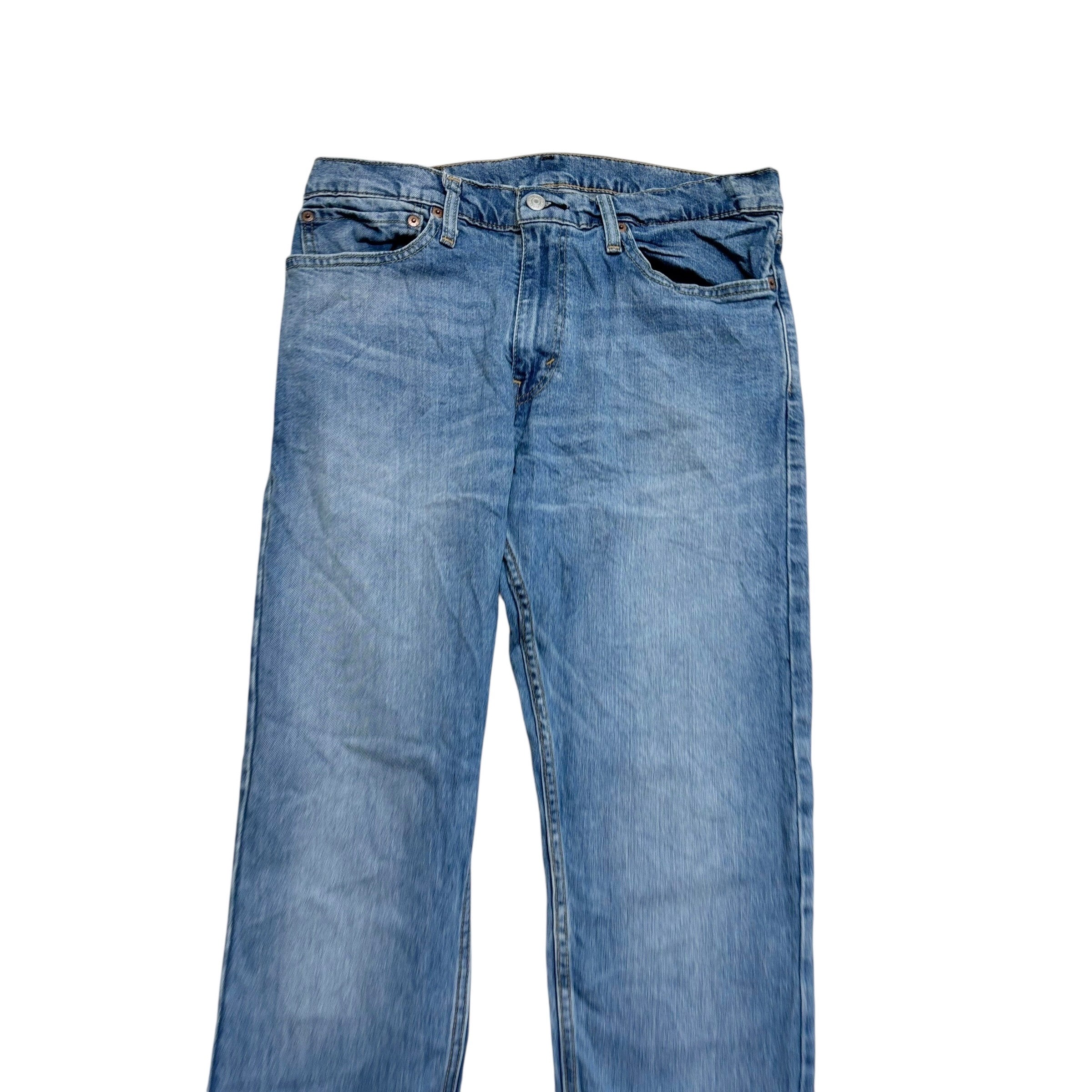Levis 502 Jeans W34 L31 Mens Light Blue Regular Tapered Fit Stretch Denim