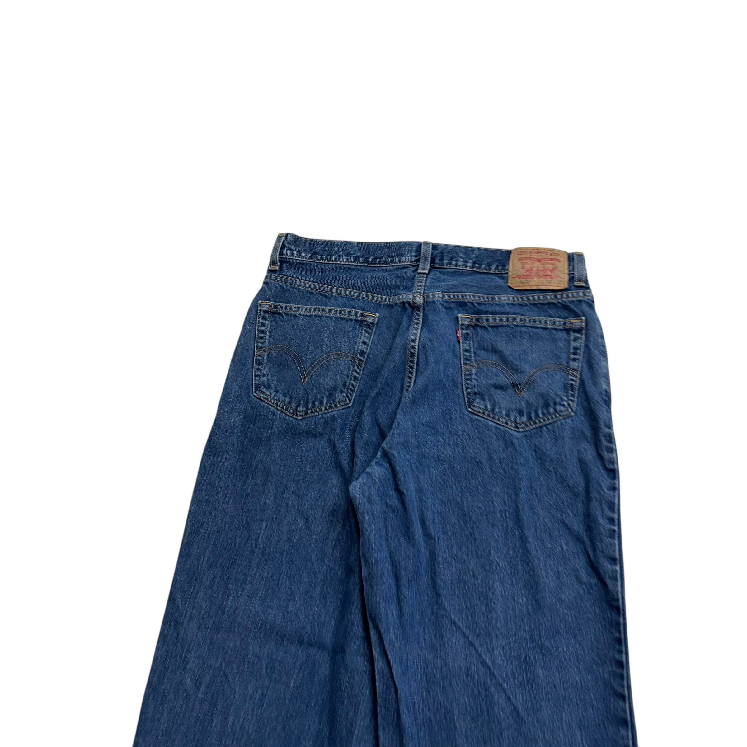 Levis 560 Jeans W36 L32 Mens Mid Blue Baggy Relaxed Comfort Vintage Denim (E)