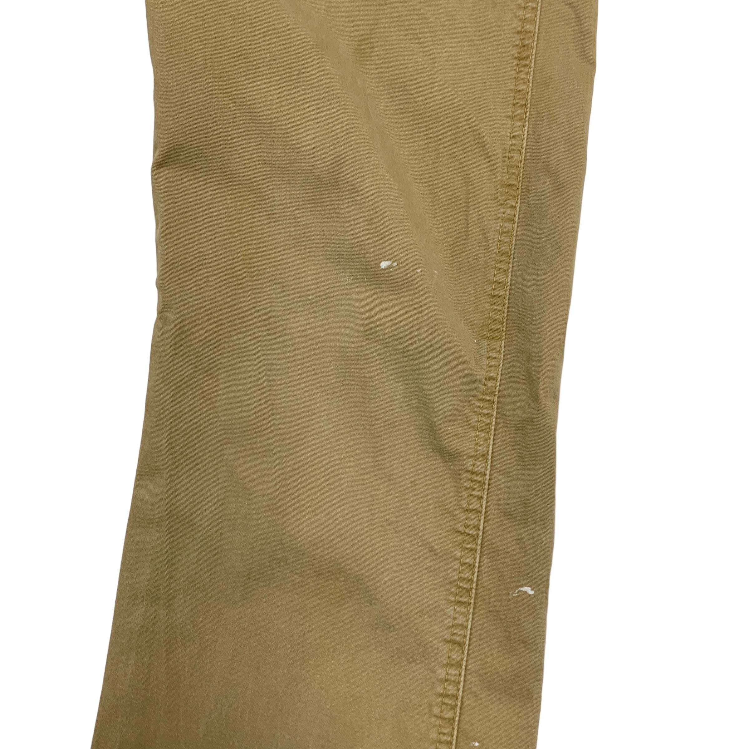 Wrangler Trousers W30 L33 Mens Tan Light Brown Slim Straight Fit Retro Pants