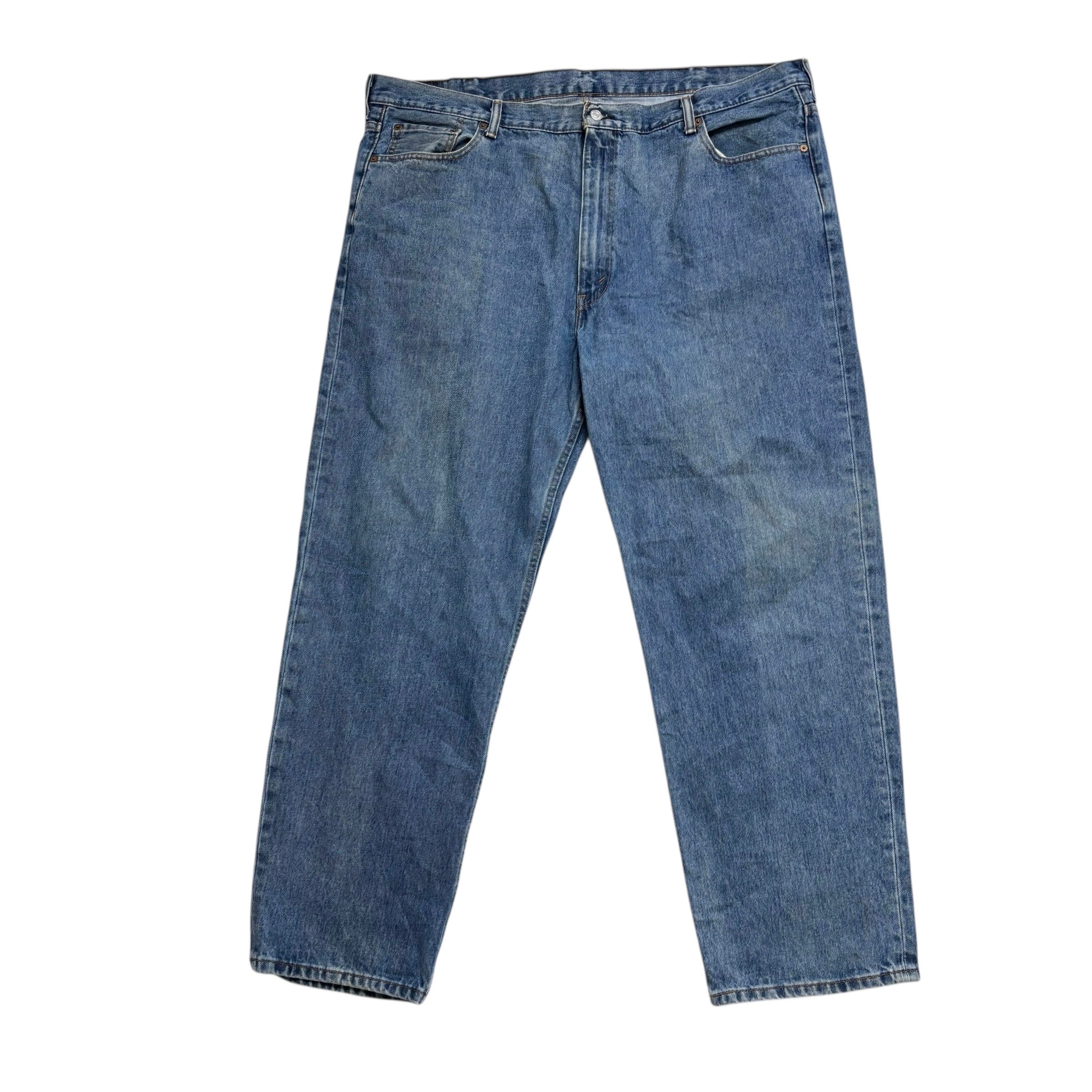 Levis 550 Jeans W46 L32 Mens Mid Blue Baggy Relaxed Straight Fit Denim (F)