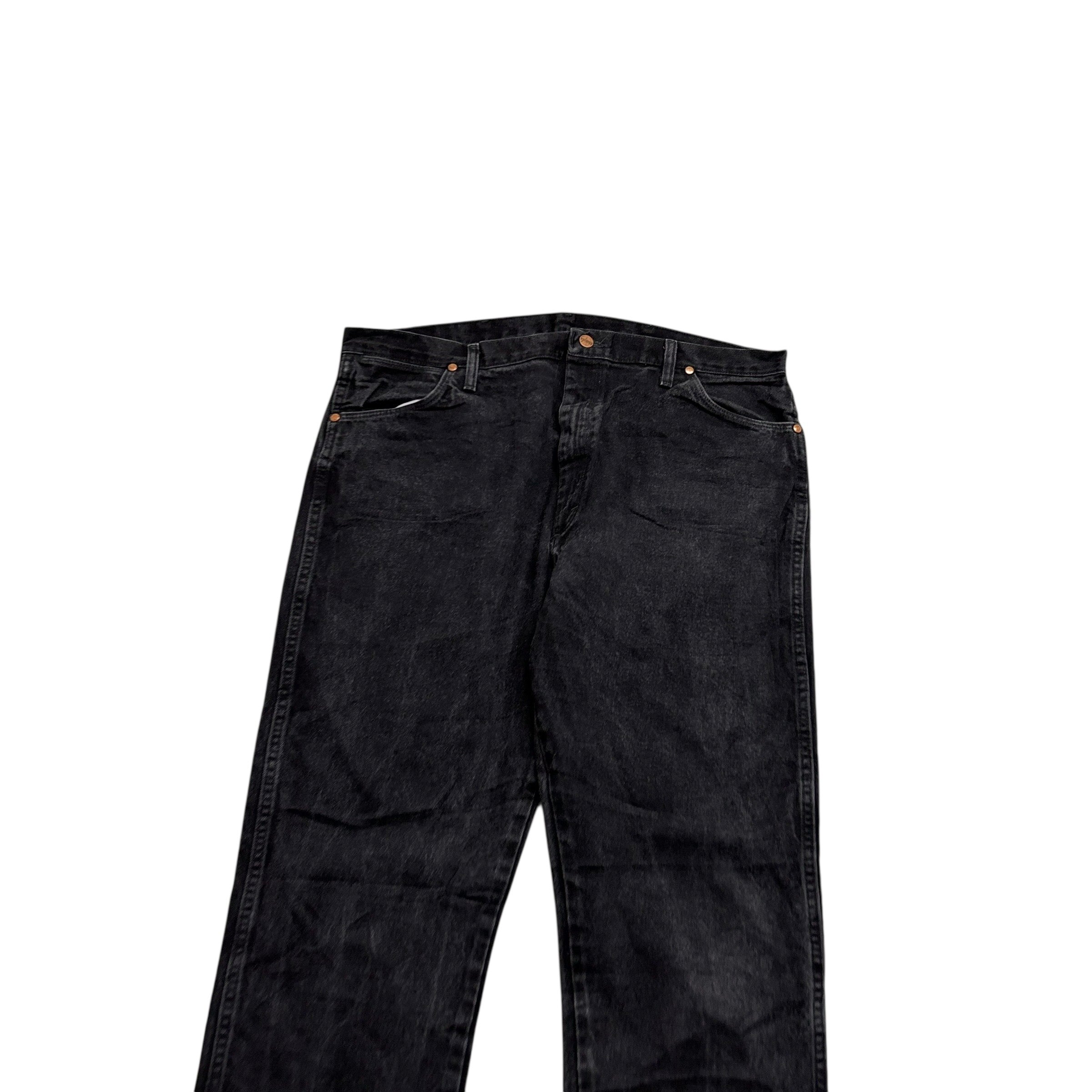 Wrangler Jeans Cowboy Cut W40 L34 Mens Black 13MWZ Original Fit Denim (E)