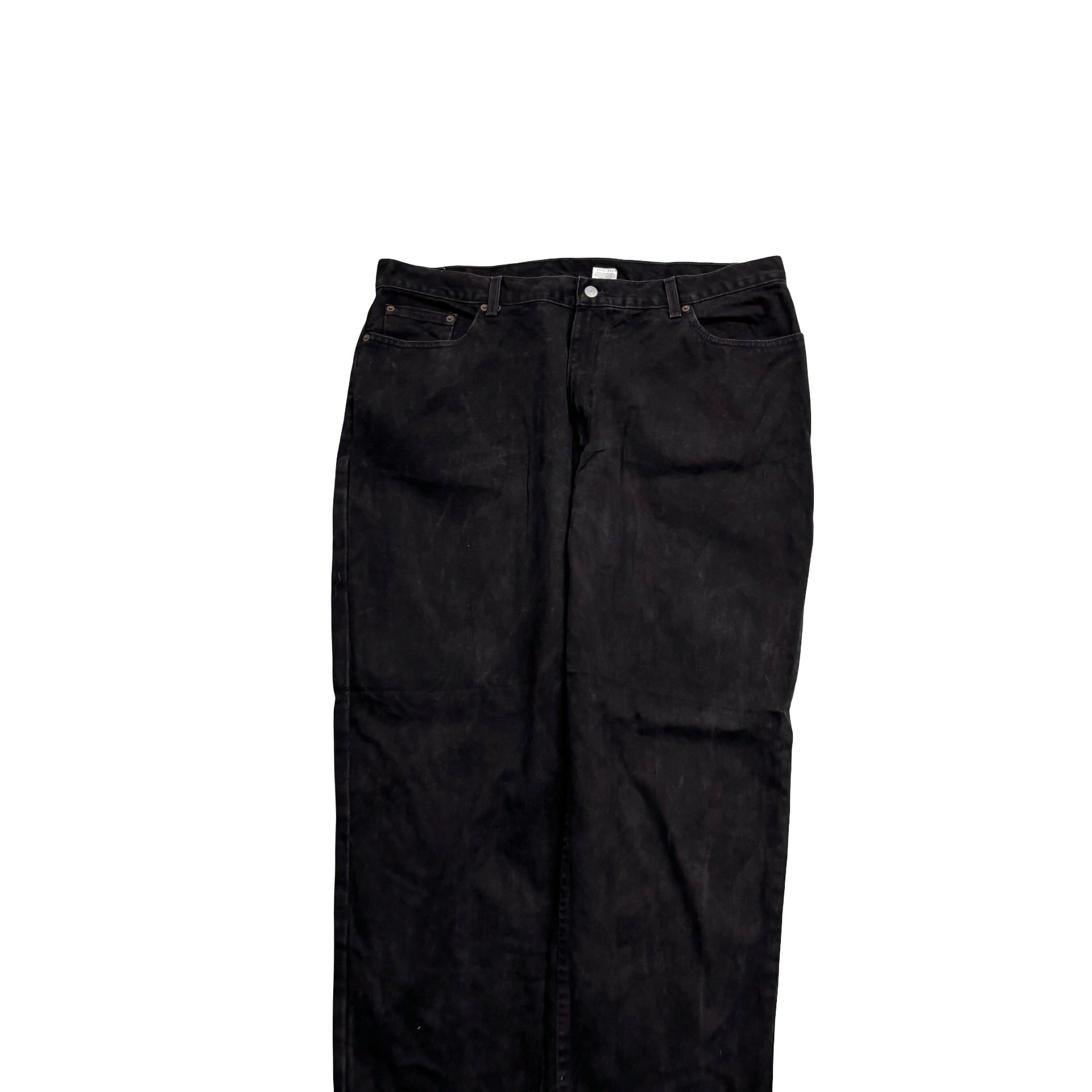 Levis 550 Jeans W40 L33 Womens Black Relaxed Tapered Fit Vintage Denim