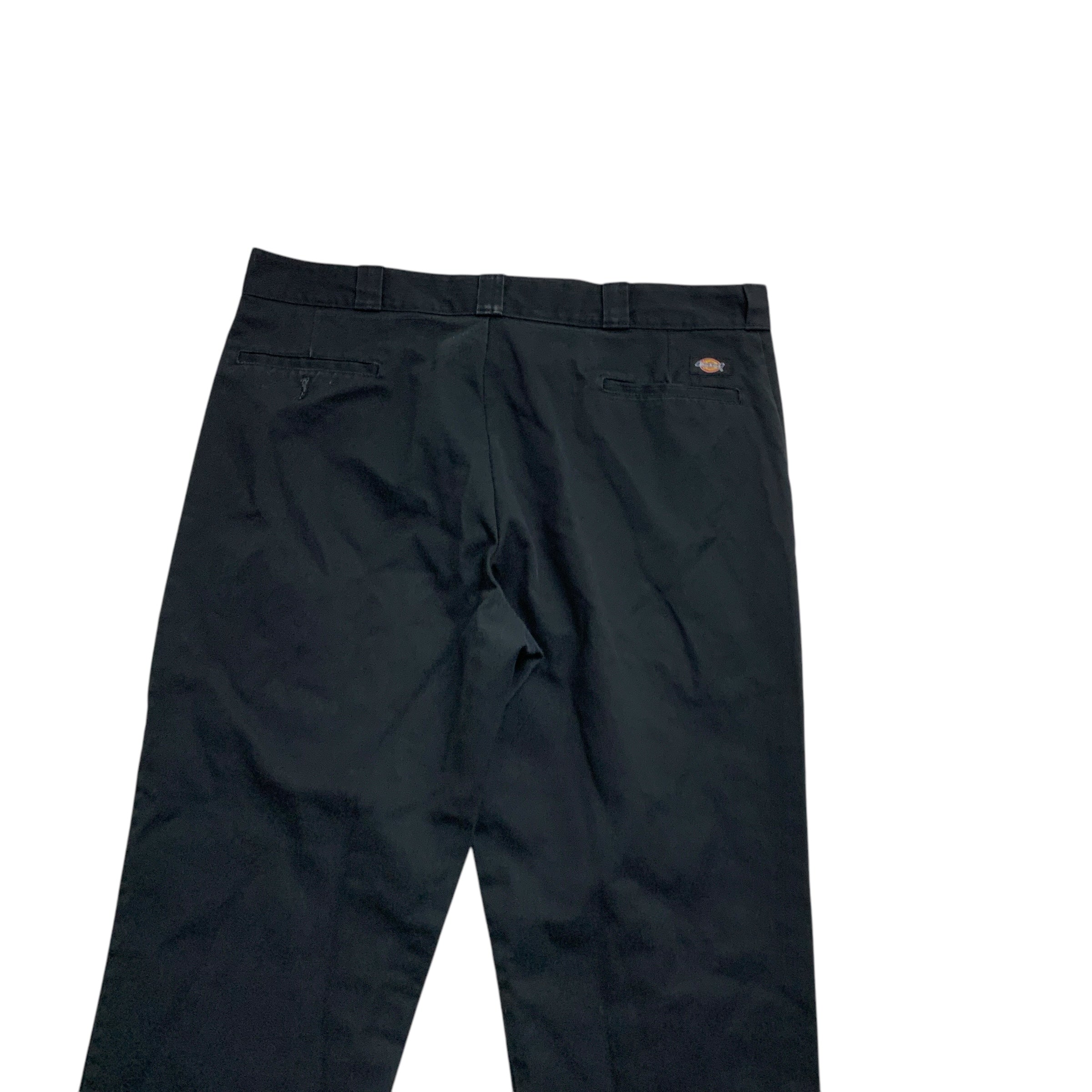 Dickies 874 Trousers W42 L32 Mens Black Pants Original Straight Fit Workwear