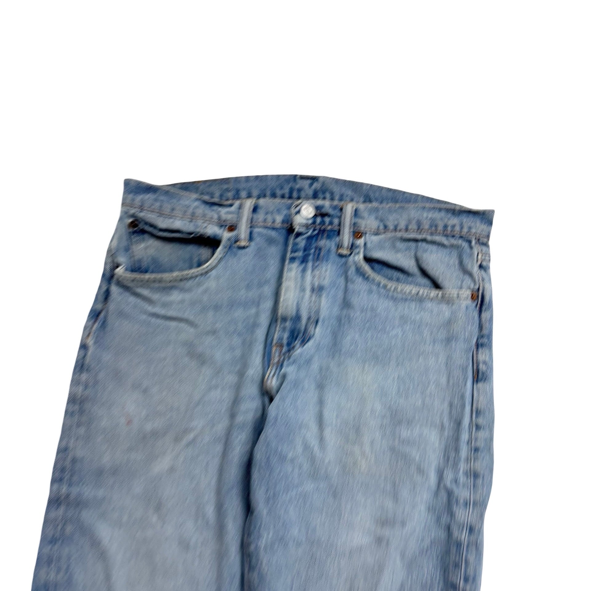 Levis 502 Jeans W31 L32 Mens Light Blue Regular Tapered Fit Stretch Denim