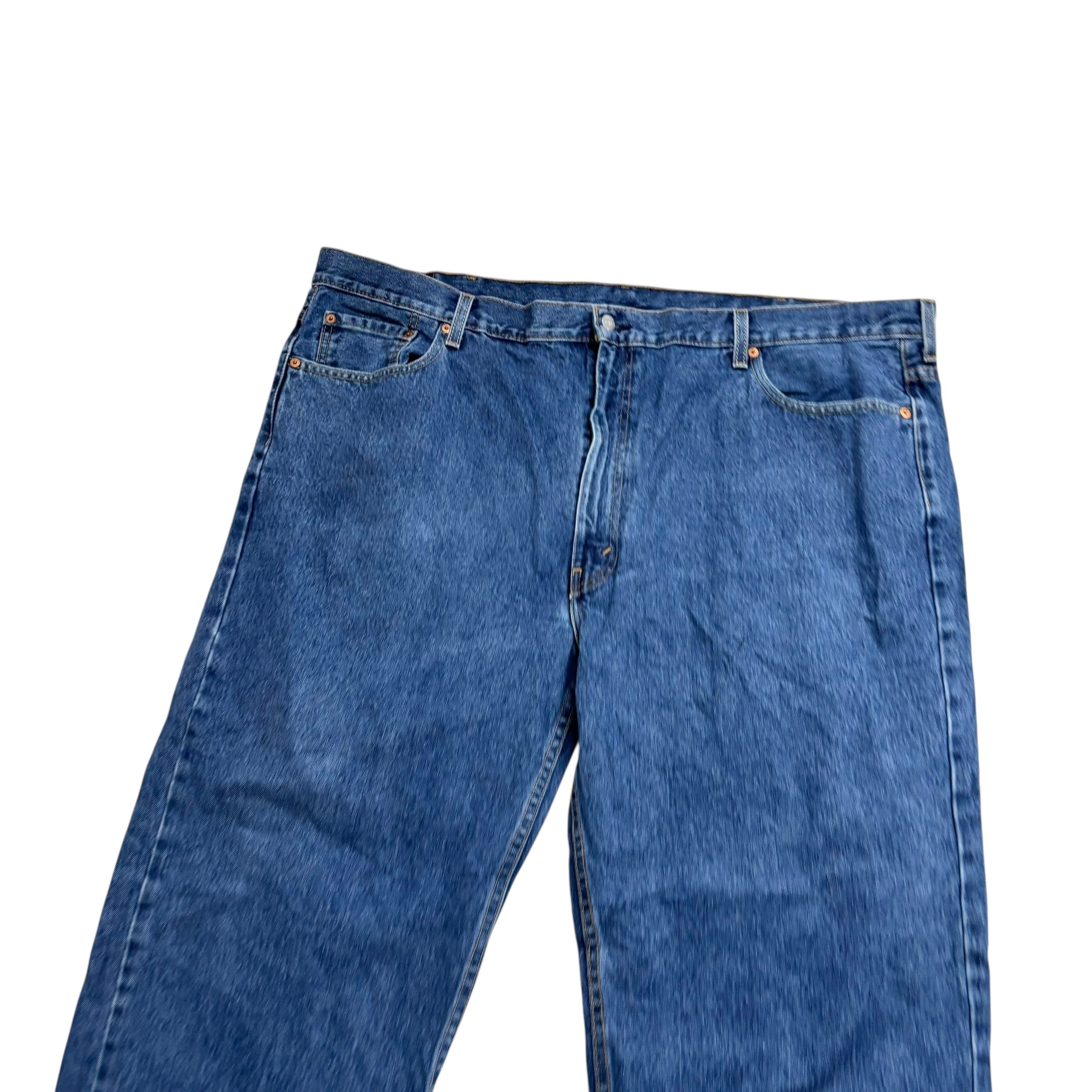 Levis 550 Jeans W48 L30 Mens Mid Blue Baggy Relaxed Straight Fit Denim