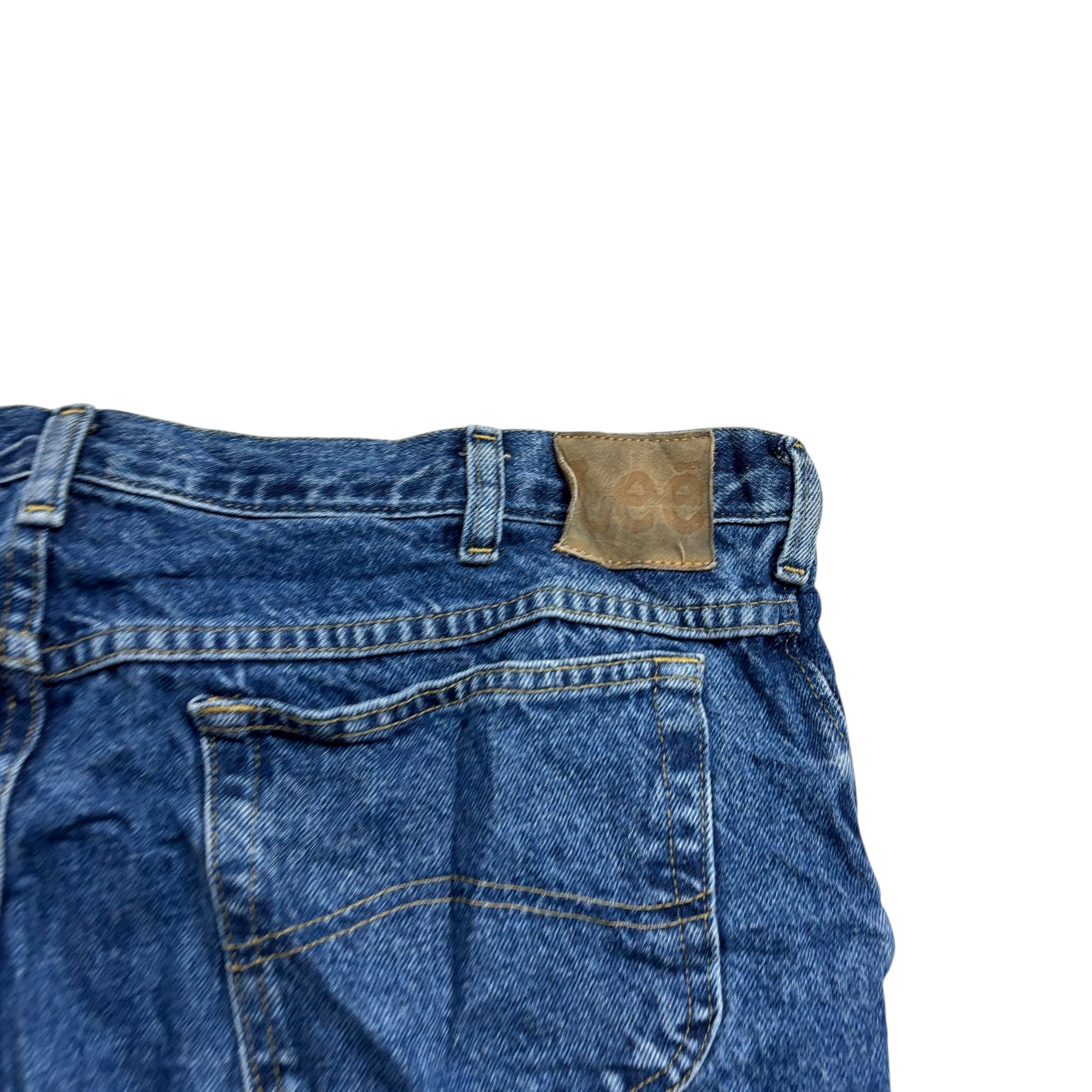 Lee Jeans W40 L30 Mens Mid Blue Regular Straight Fit Vintage Denim (E)