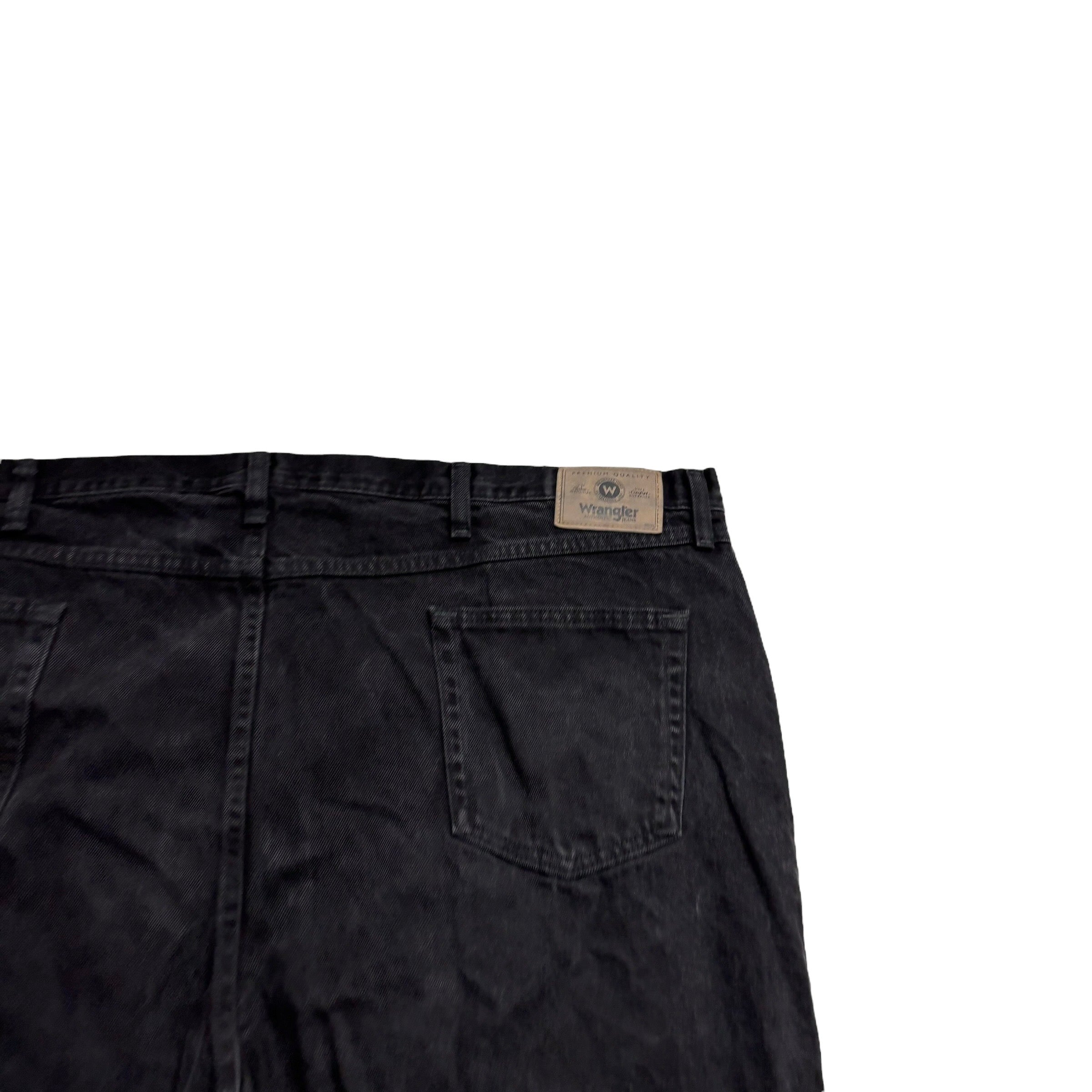 Wrangler Jeans W50 L29 Mens Black Relaxed Straight Fit Baggy Denim (E)