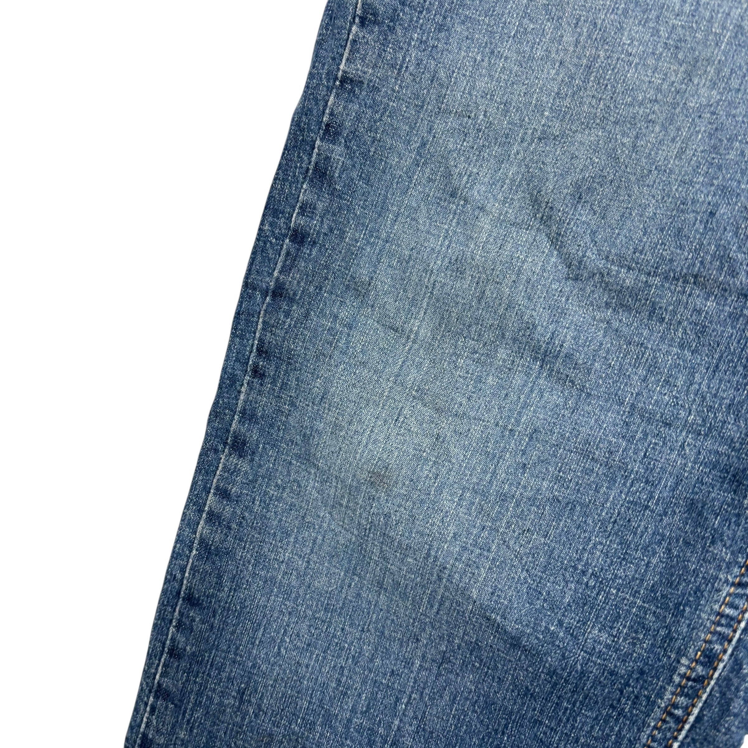 Levis Signature Jeans W38 L30 Mens Mid Blue Regular Bootcut Fit Stretch
