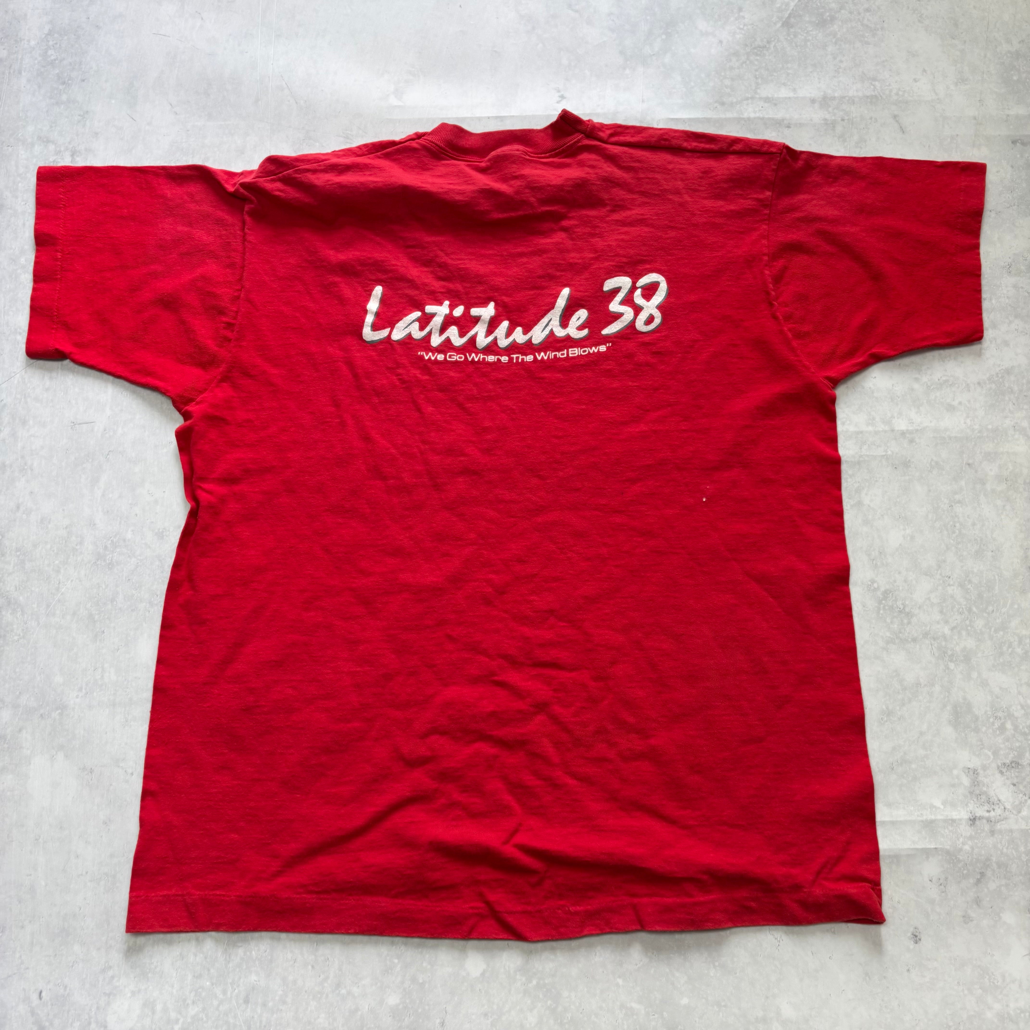 Vintage T Shirt Mens XL Red Single Stitch Graphic Print 90s USA