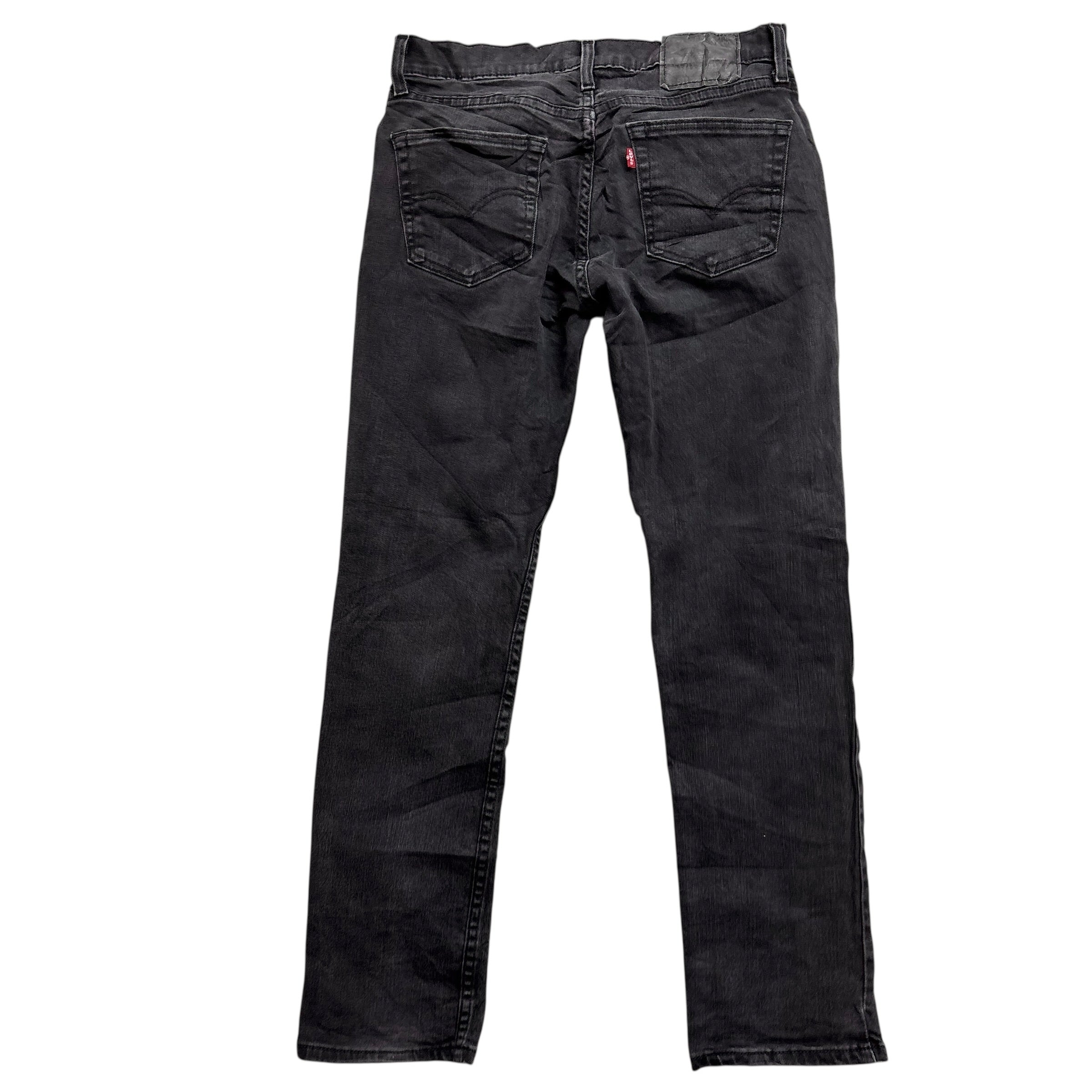 Levis 511 Jeans W30 L29 Mens Black Slim Fit Stretch Denim