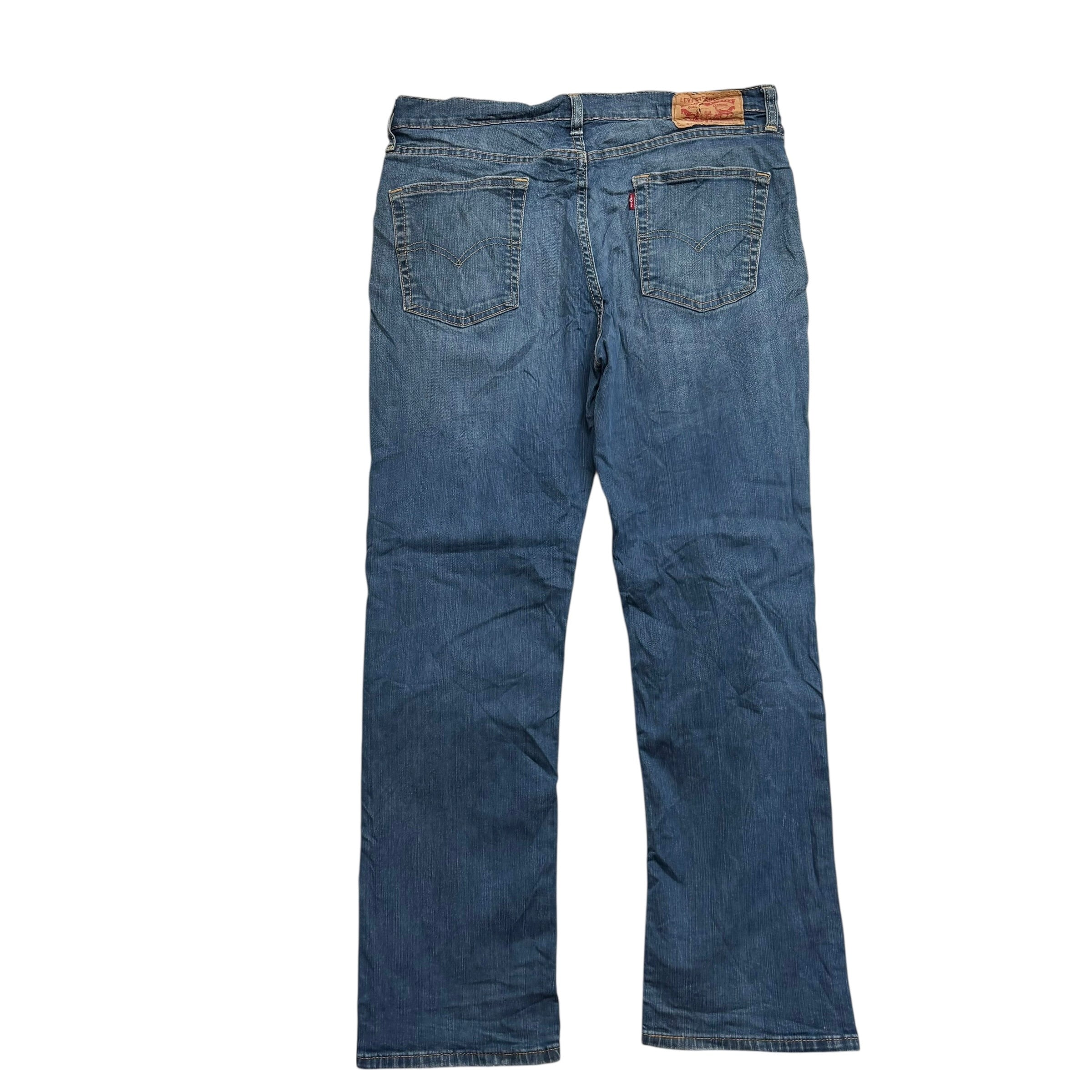 Levis 514 Jeans W33 L30 Mens Dark Blue Regular Straight Fit Stretch Denim (E)