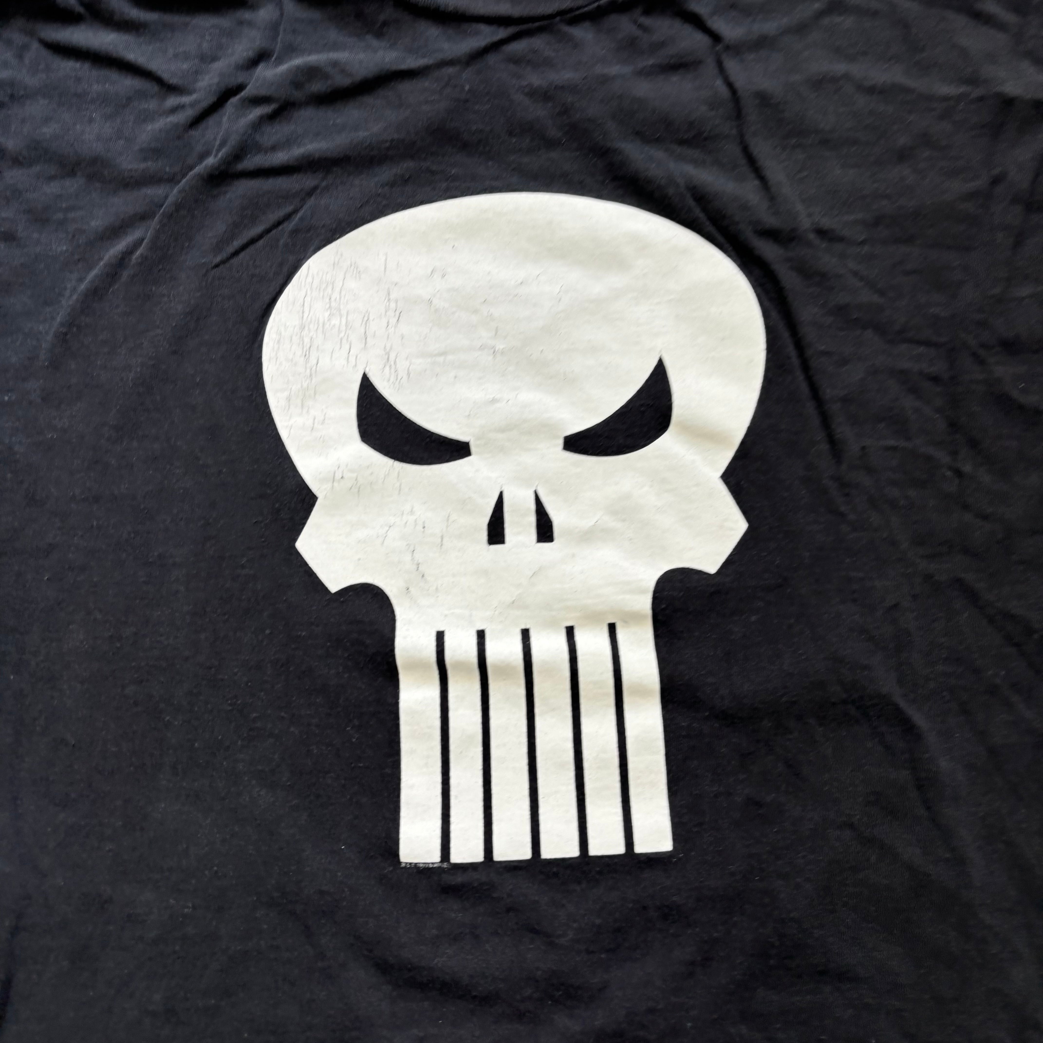 Vintage T Shirt Mens XL Black The Punisher Marvel Comics 90s Promo (E)