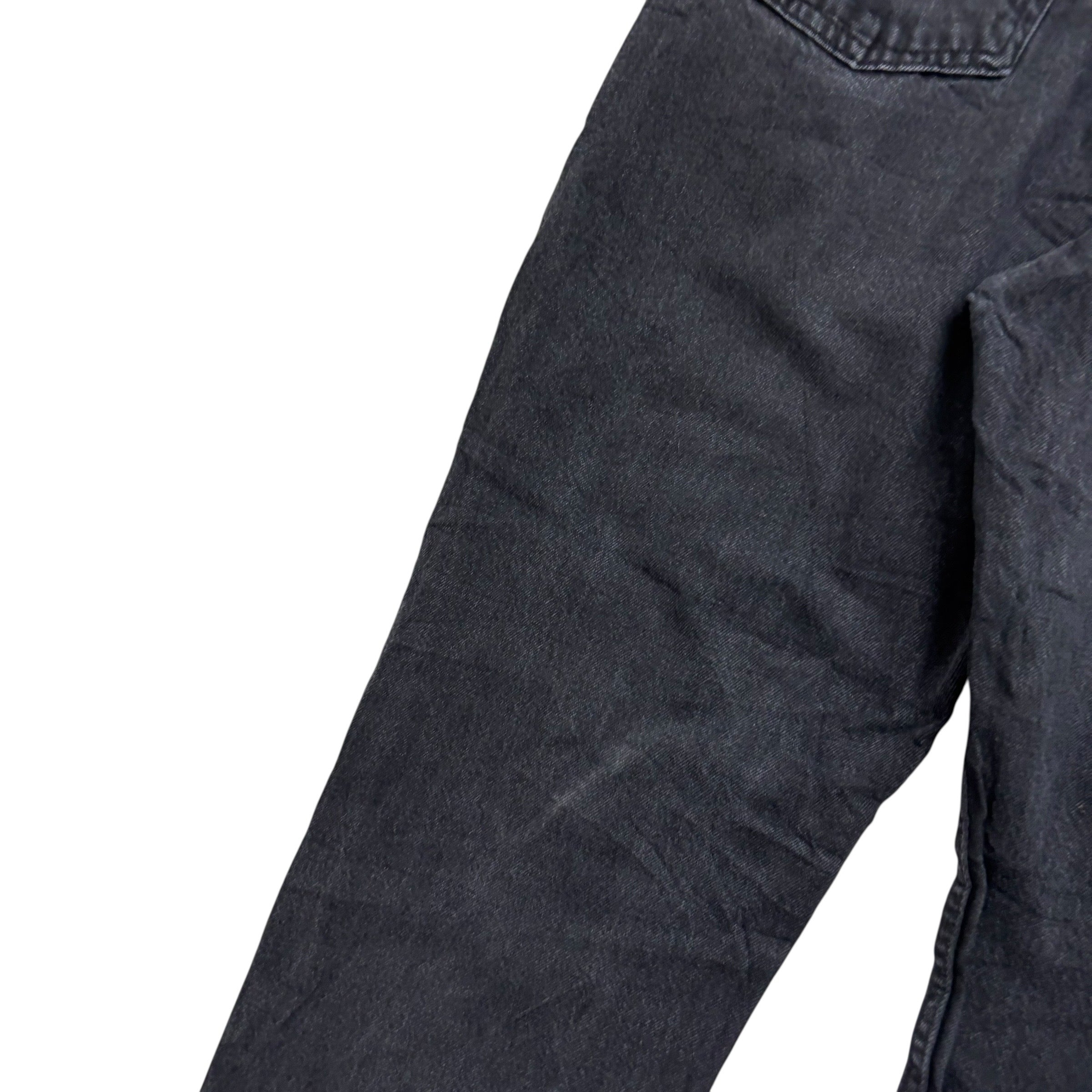 Wrangler Jeans W38 L30 Mens Black Relaxed Straight Fit Denim