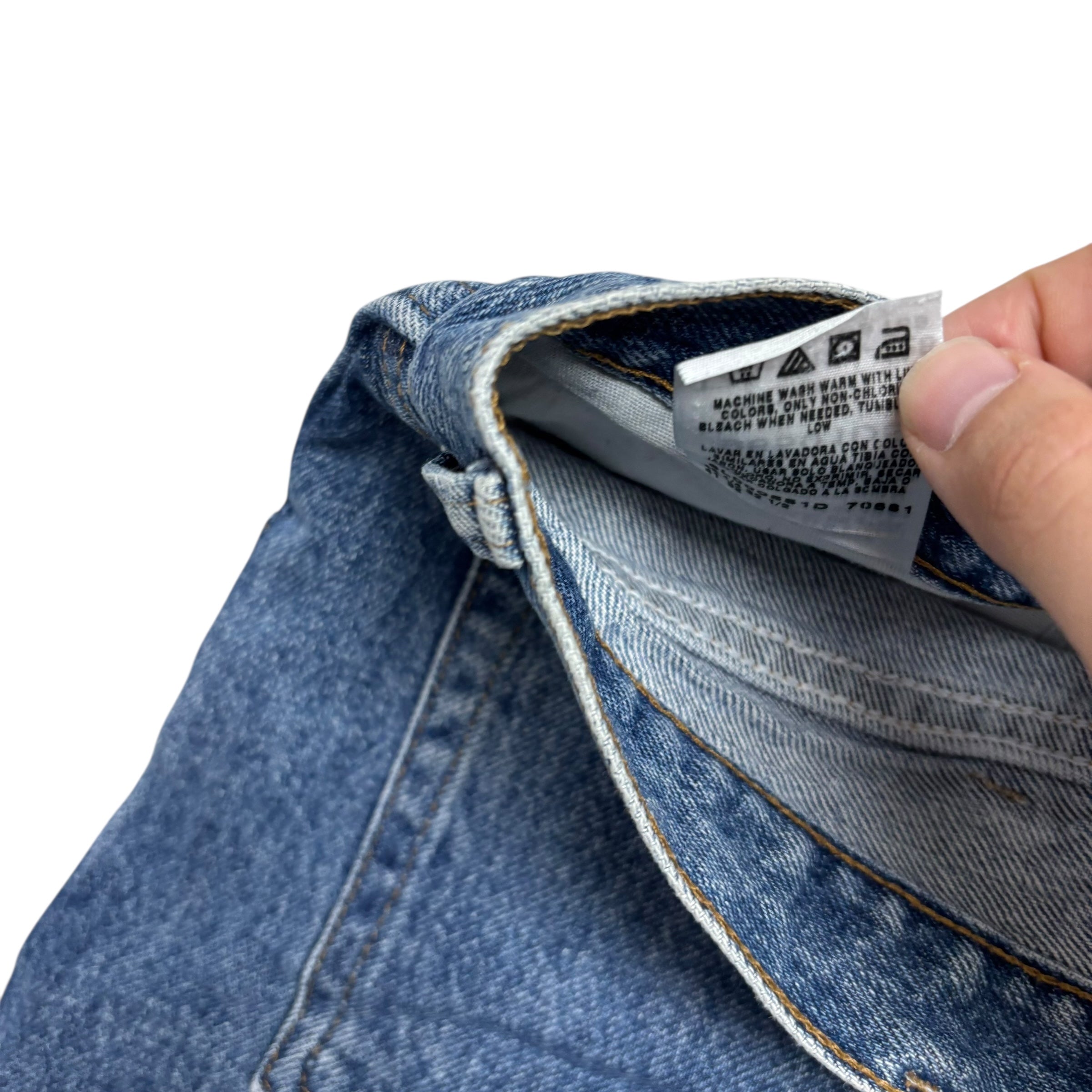 Wrangler Jeans W40 L32 Mens Mid Blue Regular Straight Fit Vintage Denim (E)