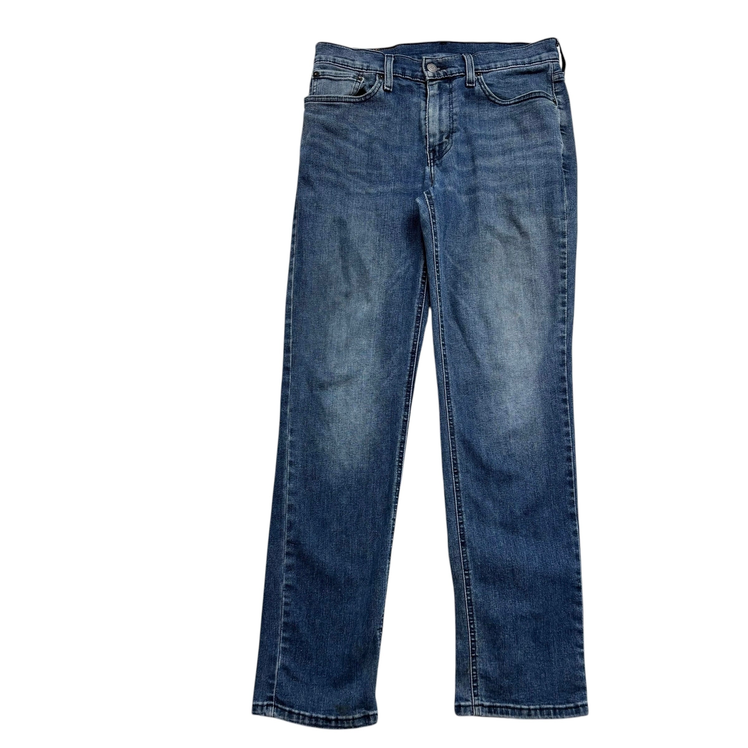 Levis 541 Jeans W30 L31 Mens Navy Blue Athletic Tapered Fit Stretch Denim (F)