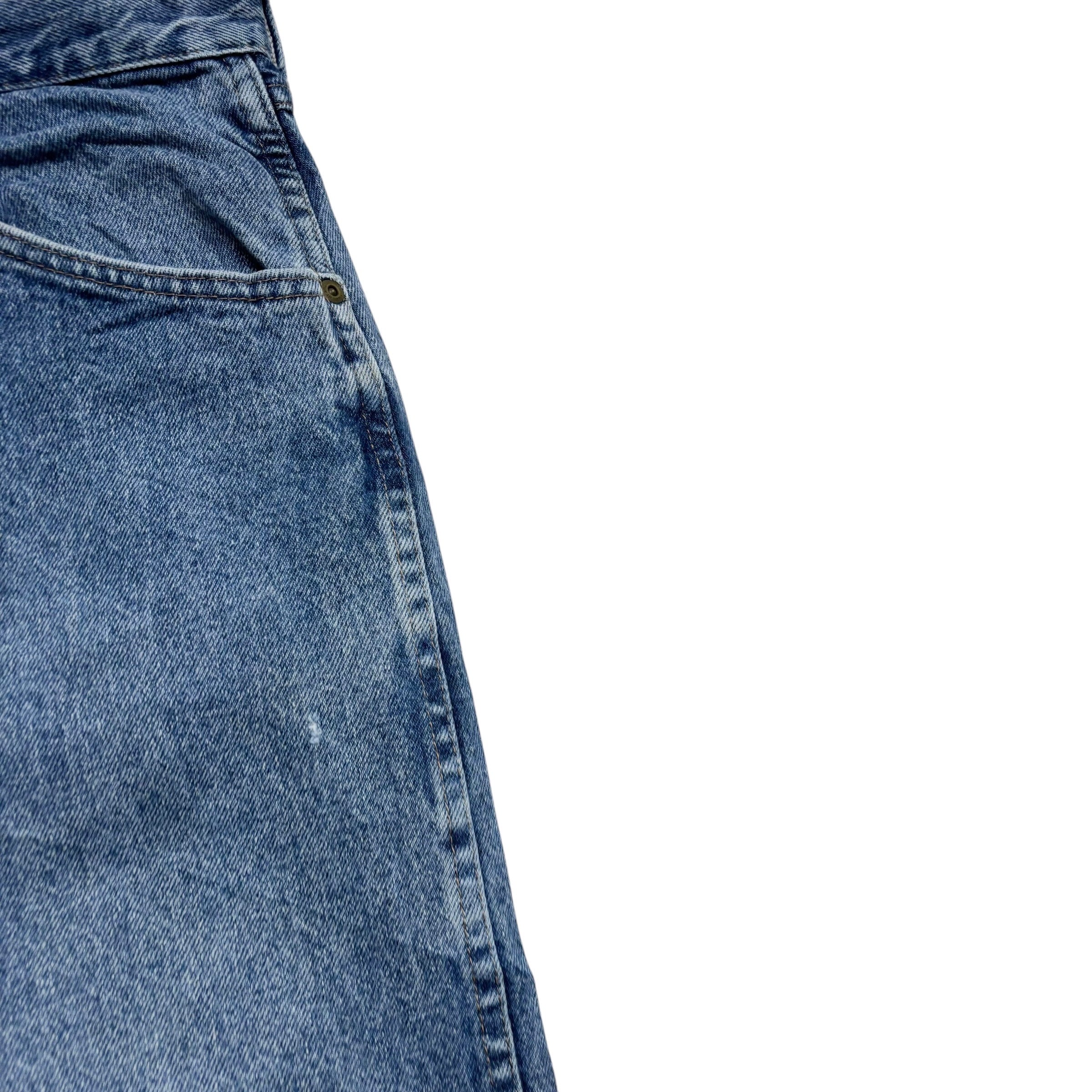 Wrangler Jeans W42 L30 Mens Light Blue Regular Straight Fit Denim