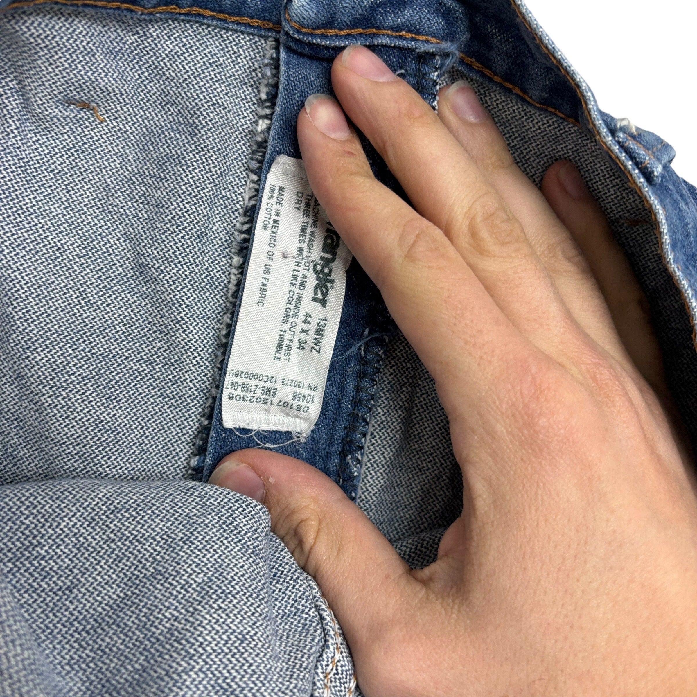 Wrangler Jeans Cowboy Cut W42 L34 Mens Mid Blue 13MWZ Original Fit Denim