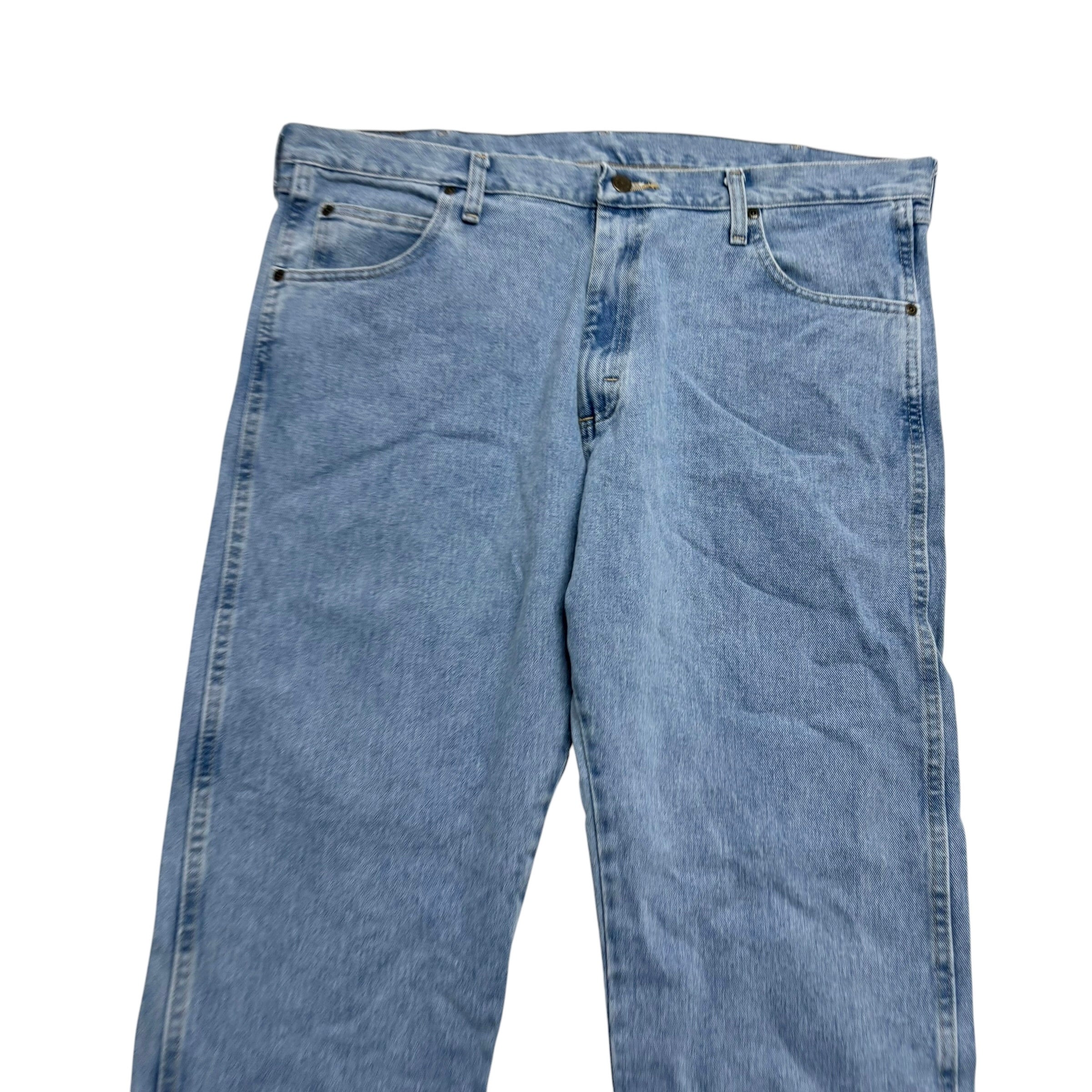 Wrangler Jeans W40 L30 Mens Light Blue Relaxed Straight Fit Vintage Denim
